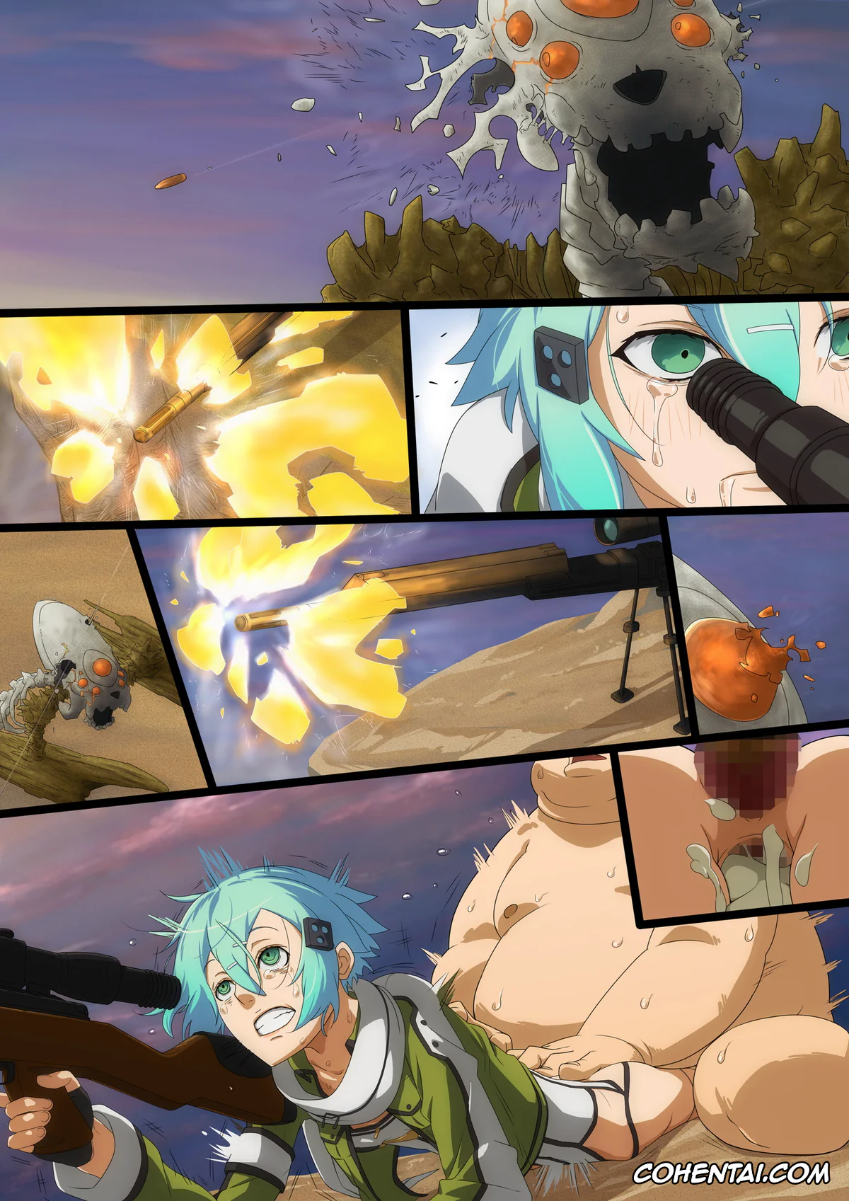 Sword Art Online xxx, Shino Asada | Sinon xxx, Hanbai Shoujo (Sword Art Online), pagina 43