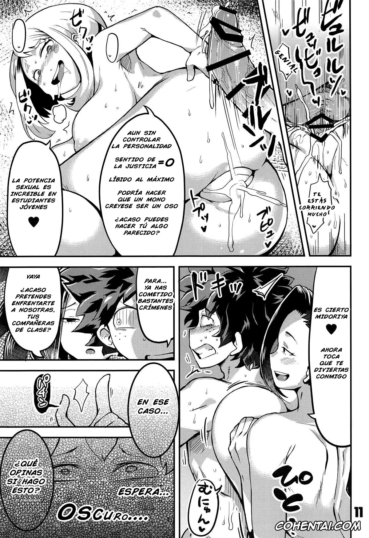 My Hero Academia | Boku No Hero Academia xxx, Itsuka Kendou xxx, Izuku Midoriya xxx, Kyoka Jiro xxx, Mina Ashido xxx, Momo Yaoyorozu xxx, Ochako Uraraka xxx, Tsuyu Asui xxx, Boku to Nottori Villain Nakademia (Boku no Hero Academia), pagina 10