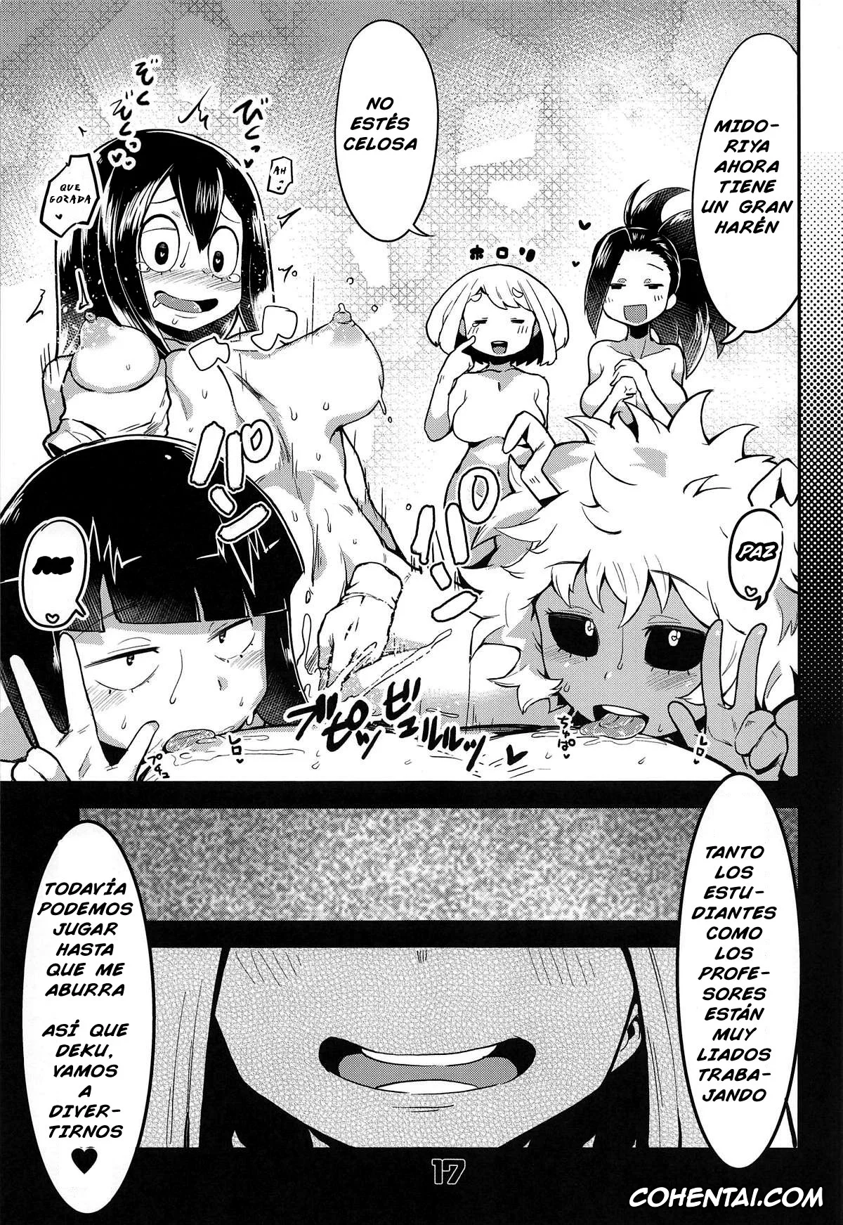 My Hero Academia | Boku No Hero Academia xxx, Itsuka Kendou xxx, Izuku Midoriya xxx, Kyoka Jiro xxx, Mina Ashido xxx, Momo Yaoyorozu xxx, Ochako Uraraka xxx, Tsuyu Asui xxx, Boku to Nottori Villain Nakademia (Boku no Hero Academia), pagina 16