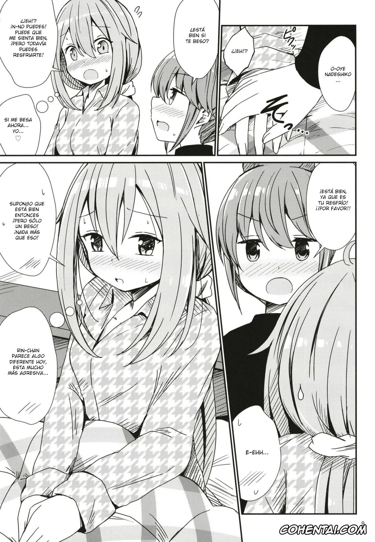 Yuru Camp | Laid-Back Camp hentai, Nadeshiko Kagamihara hentai, Rin Shima hentai, Watashi no Kawaii Nadeshiko (Yuru Camp), pagina 9