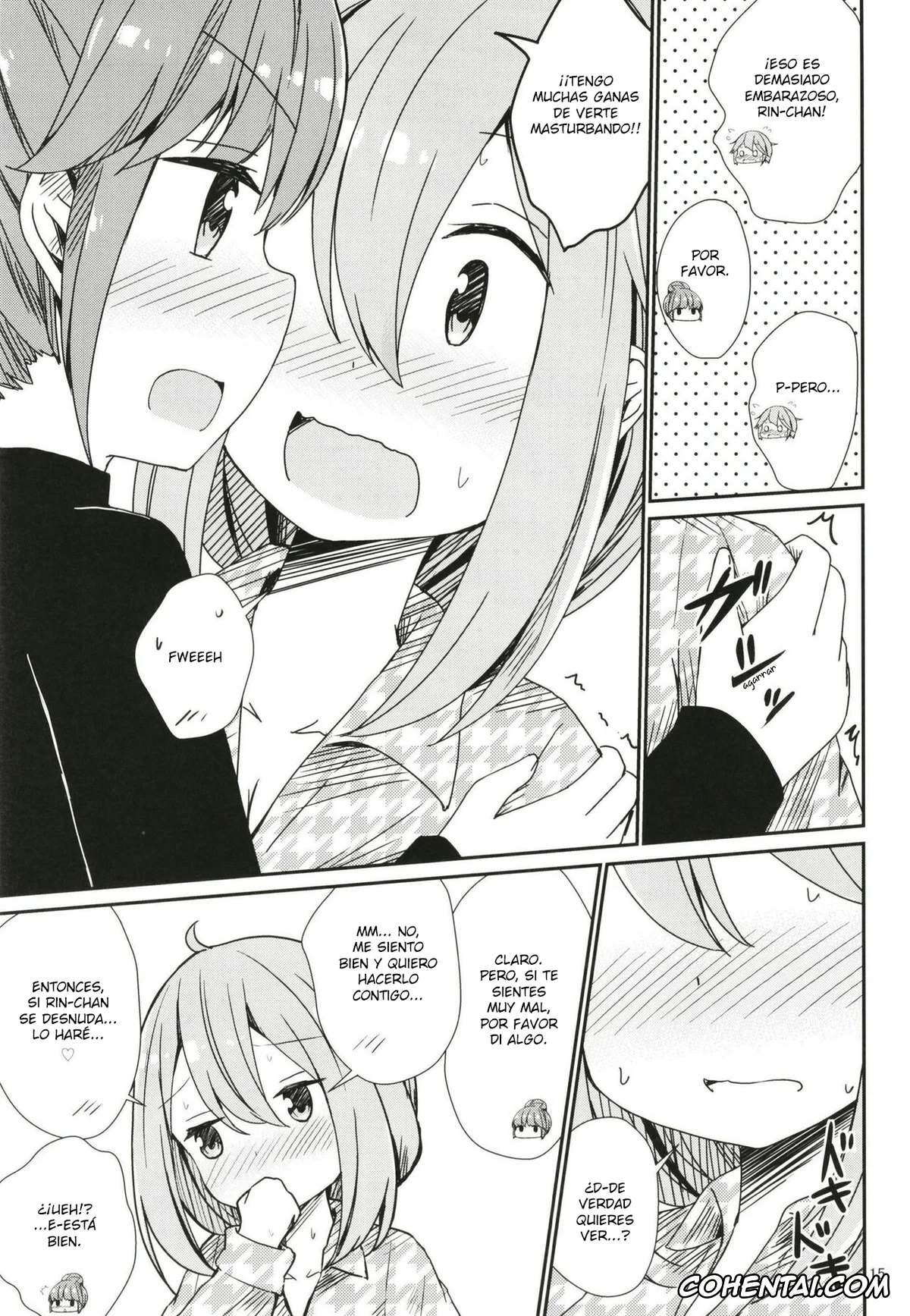 Yuru Camp | Laid-Back Camp hentai, Nadeshiko Kagamihara hentai, Rin Shima hentai, Watashi no Kawaii Nadeshiko (Yuru Camp), pagina 15