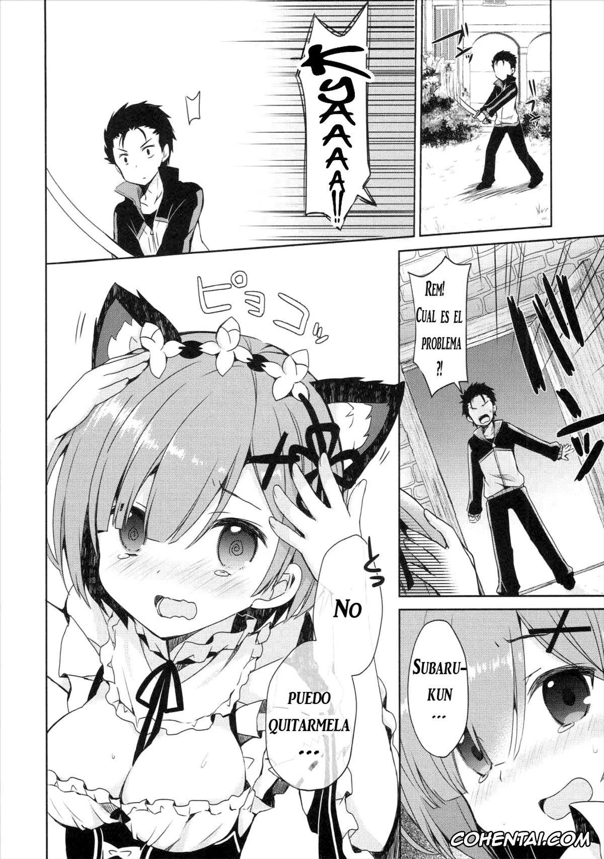 Re:Zero kara Hajimeru Isekai Seikatsu porno, Rem porno, Subaru Natsuki porno, Rem Nyan wa Hatsujouki (Re:Zero kara Hajimeru Isekai Seikatsu), pagina 5