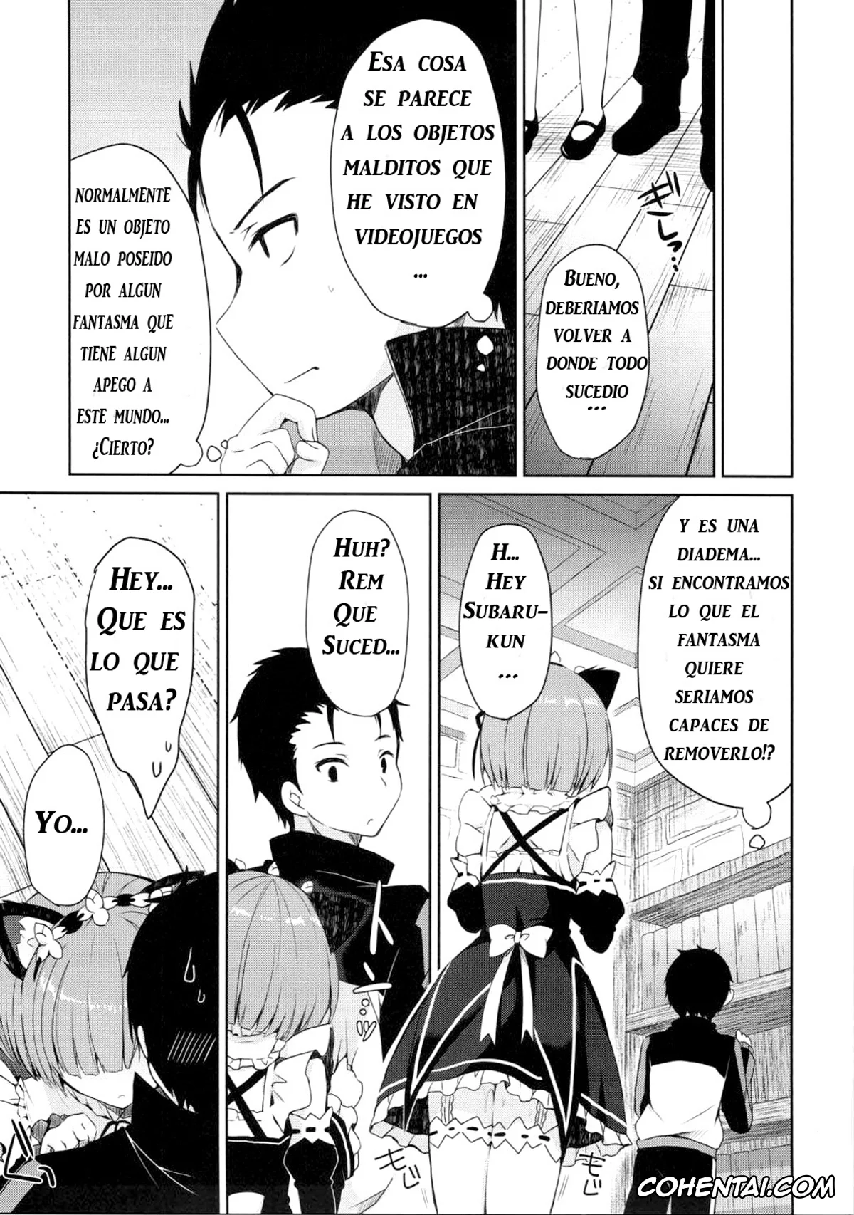 Re:Zero kara Hajimeru Isekai Seikatsu porno, Rem porno, Subaru Natsuki porno, Rem Nyan wa Hatsujouki (Re:Zero kara Hajimeru Isekai Seikatsu), pagina 8