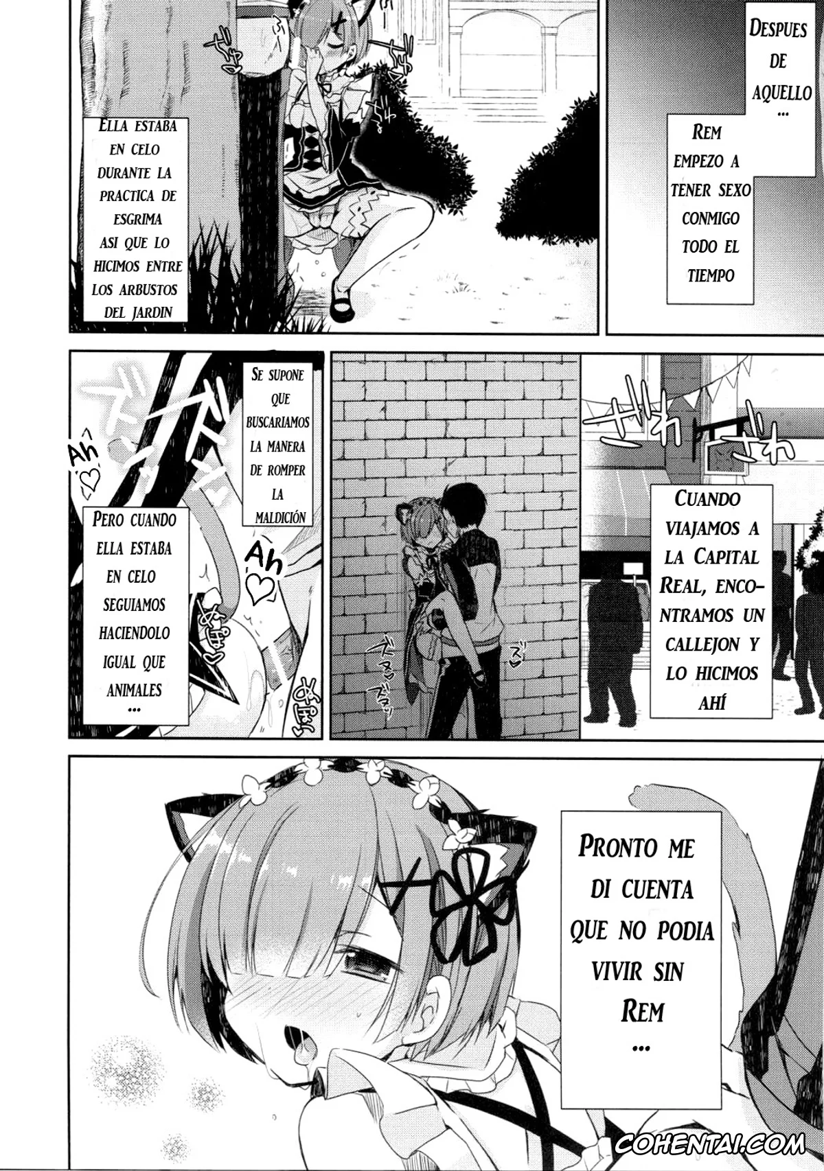 Re:Zero kara Hajimeru Isekai Seikatsu porno, Rem porno, Subaru Natsuki porno, Rem Nyan wa Hatsujouki (Re:Zero kara Hajimeru Isekai Seikatsu), pagina 14