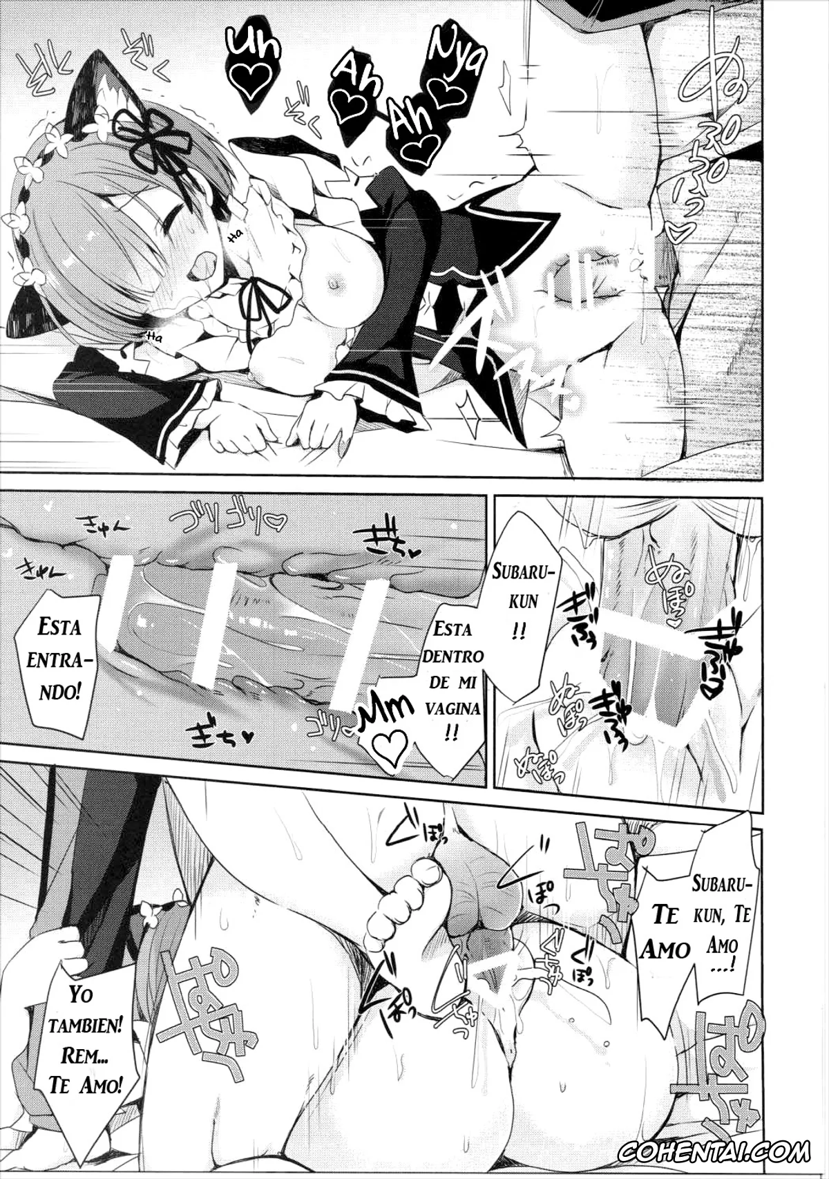 Re:Zero kara Hajimeru Isekai Seikatsu porno, Rem porno, Subaru Natsuki porno, Rem Nyan wa Hatsujouki (Re:Zero kara Hajimeru Isekai Seikatsu), pagina 20