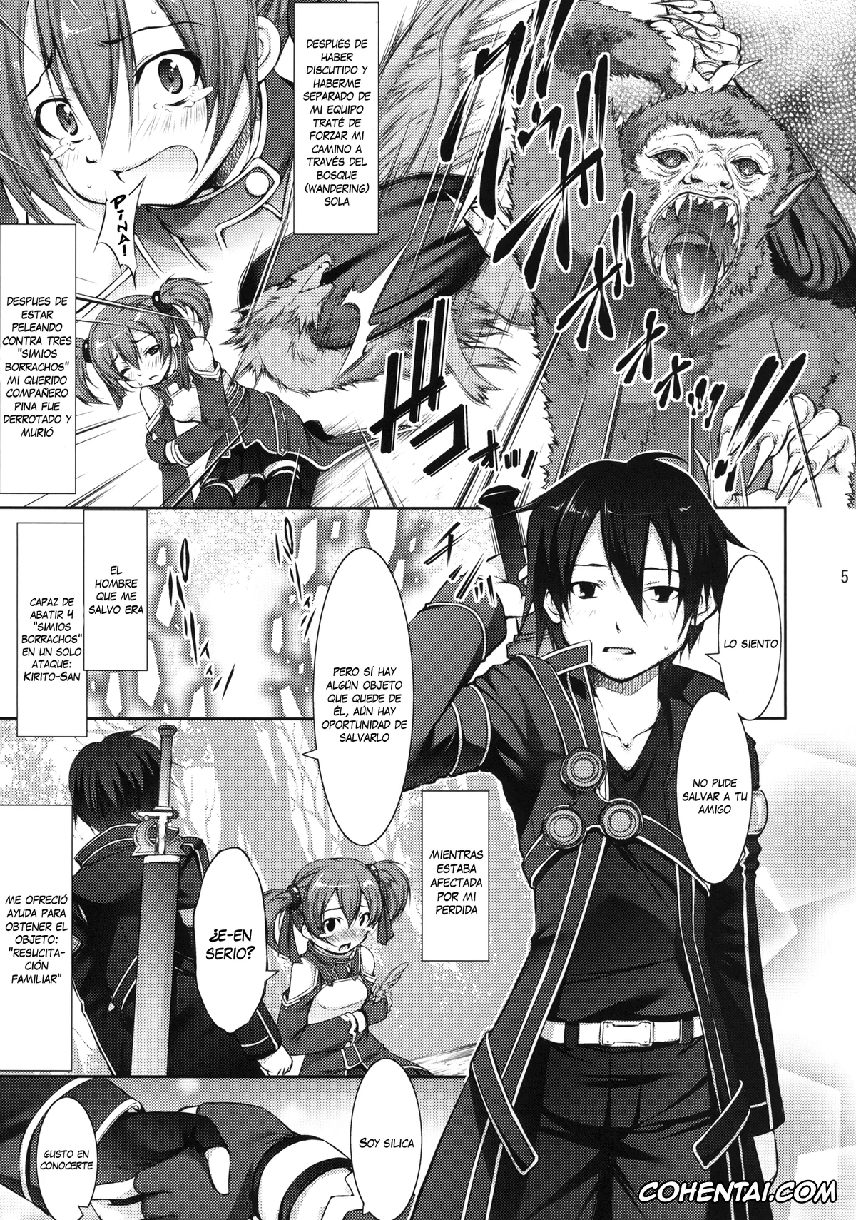 Sword Art Online xxx, Keiko Ayano | Silica xxx, Silica no Asoko o Okashimakuri! (Sword Art Online), pagina 4