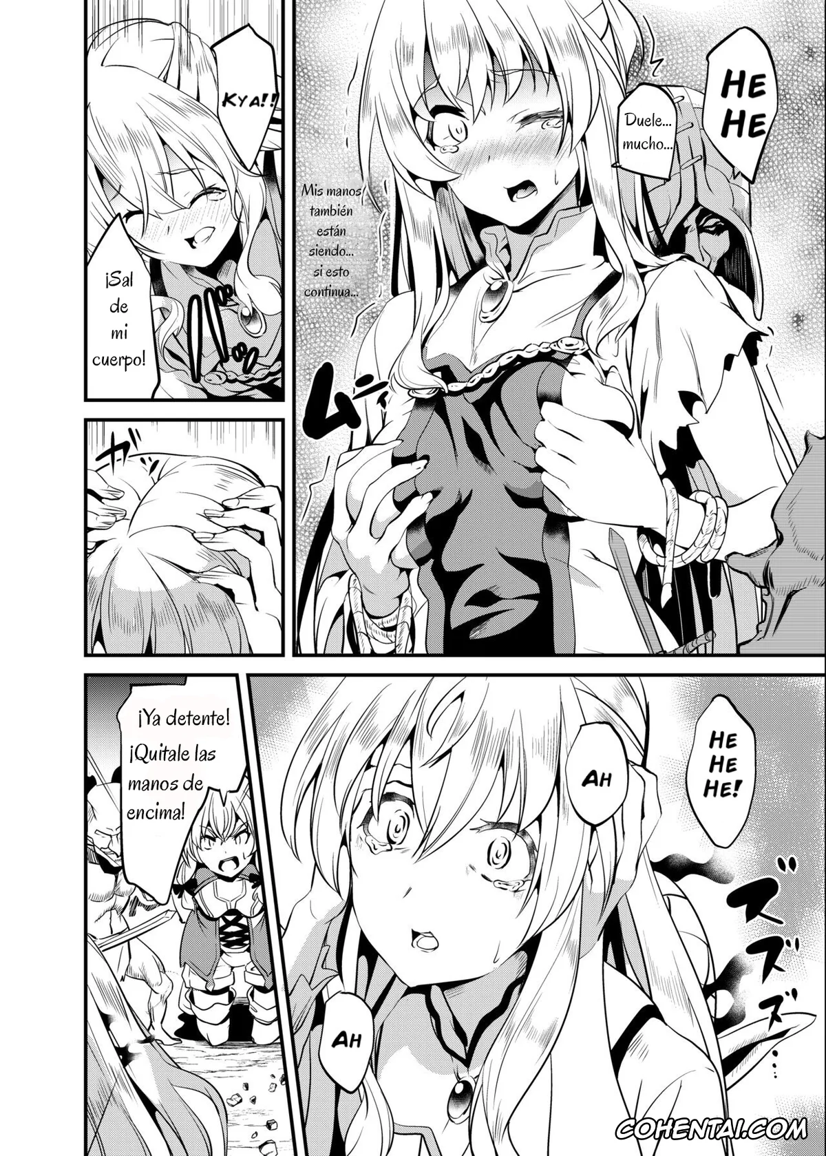 Goblin Slayer xxx, High Elf Archer | Yousei Yunde xxx, Priestess xxx, Goblin Possession (Goblin Slayer), pagina 4