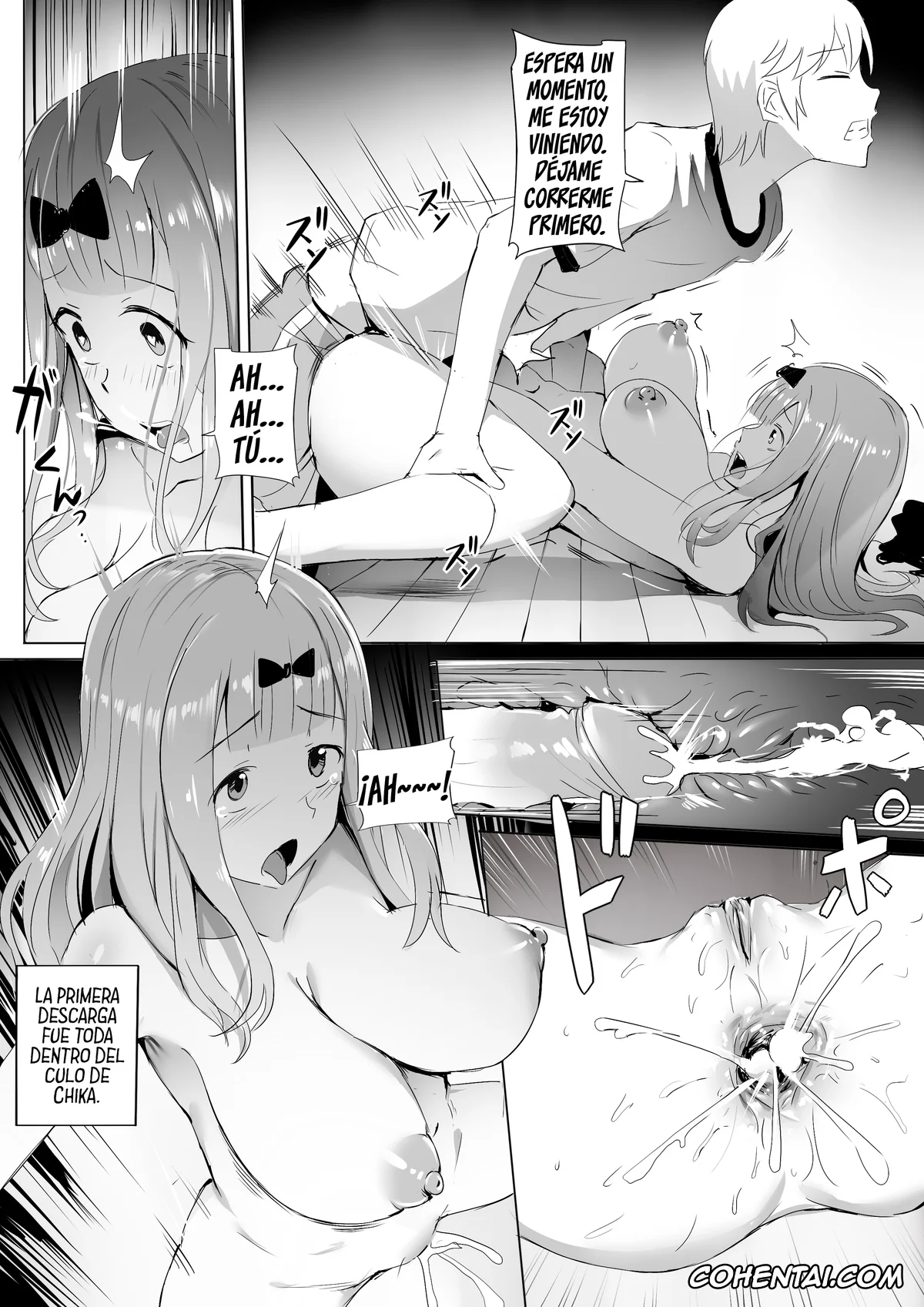 Kaguya-Sama Wa Kokurasetai | Kaguya-Sama Love Is War hentai, Chika Fujiwara hentai, Miyuki Shirogane hentai, Gakuseikai-shoki ni Tokkun-shitai -Shijuuhatte Battle no Seijoui Oshiete ~Coach- (Kaguya-sama wa Kokurasetai), pagina 9