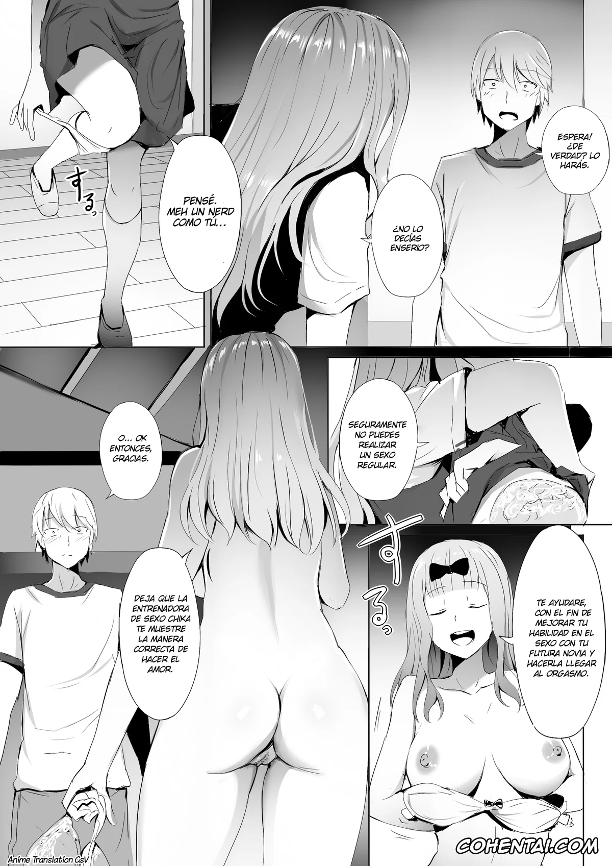 Kaguya-Sama Wa Kokurasetai | Kaguya-Sama Love Is War hentai, Chika Fujiwara hentai, Kaguya Shinomiya hentai, Miyuki Shirogane hentai, Gakuseikai-shoki ni Tokkun-shitai -Shijuuhatte Battle no Seijoui Oshiete ~Coach~ + SP (Kaguya-sama wa Kokurasetai), pagina 3