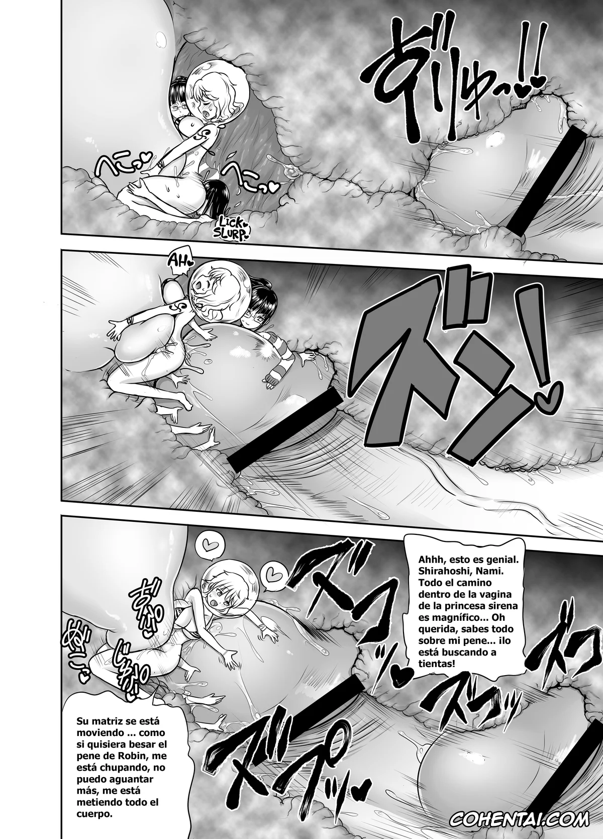 One Piece hentai, Nami hentai, Nico Robin hentai, Shirahoshi hentai, Midare Saki Ningyo Hime (Midare Saki Joshuu Kaizoku Soushuuhen) (One Piece), pagina 12