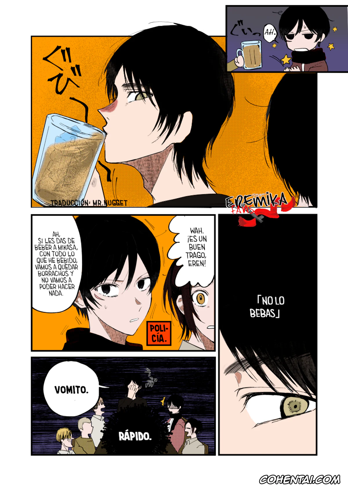Shingeki No Kyojin | Attack On Titan hentai, Eren Jaeger hentai, Mikasa Ackerman hentai, Otsu no Yoru no Subete (Shingeki no Kyojin), pagina 3