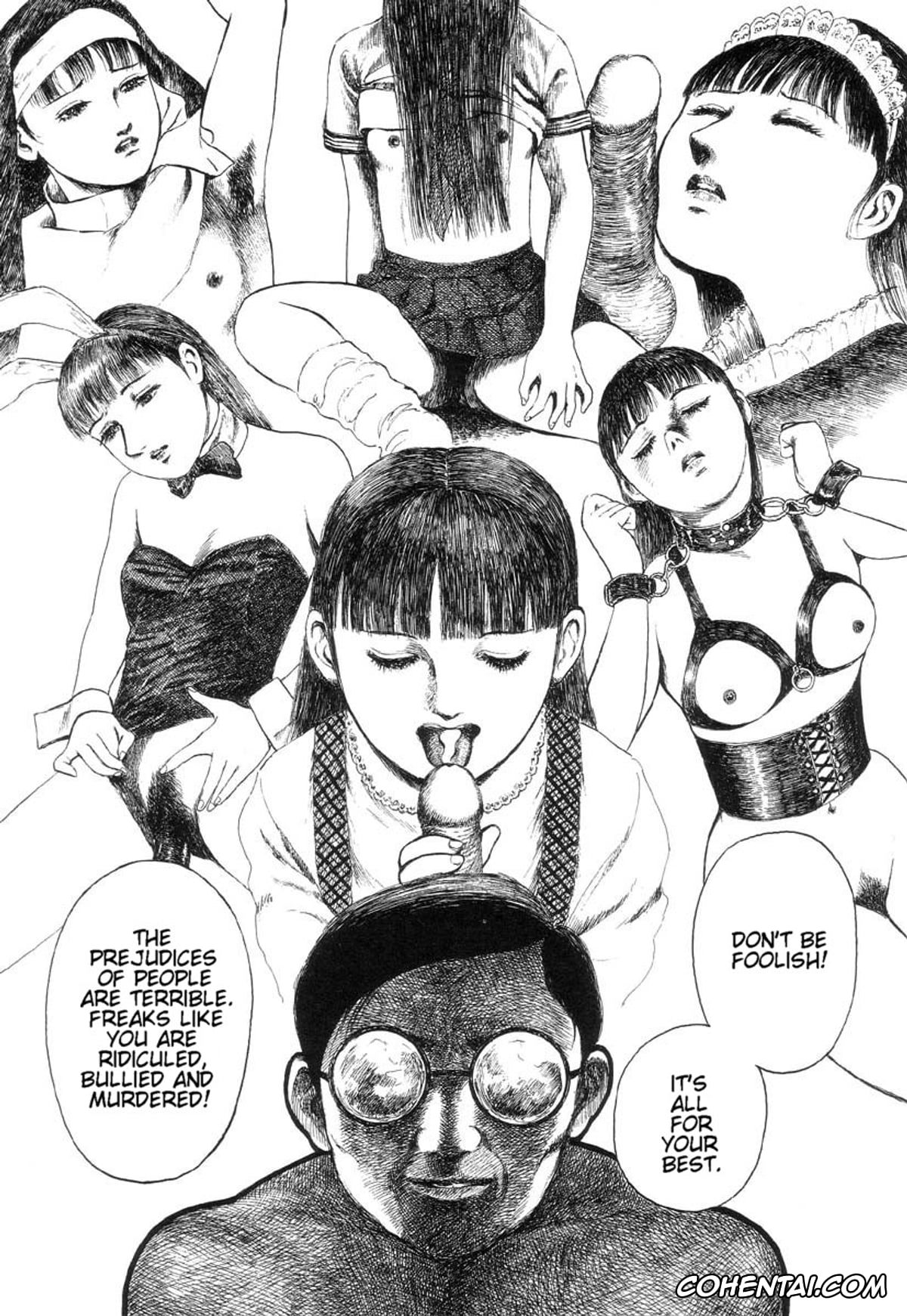 Original hentai, Watashi no Youna Minikui Musume (Iyashiku Gehin ni), pagina 9