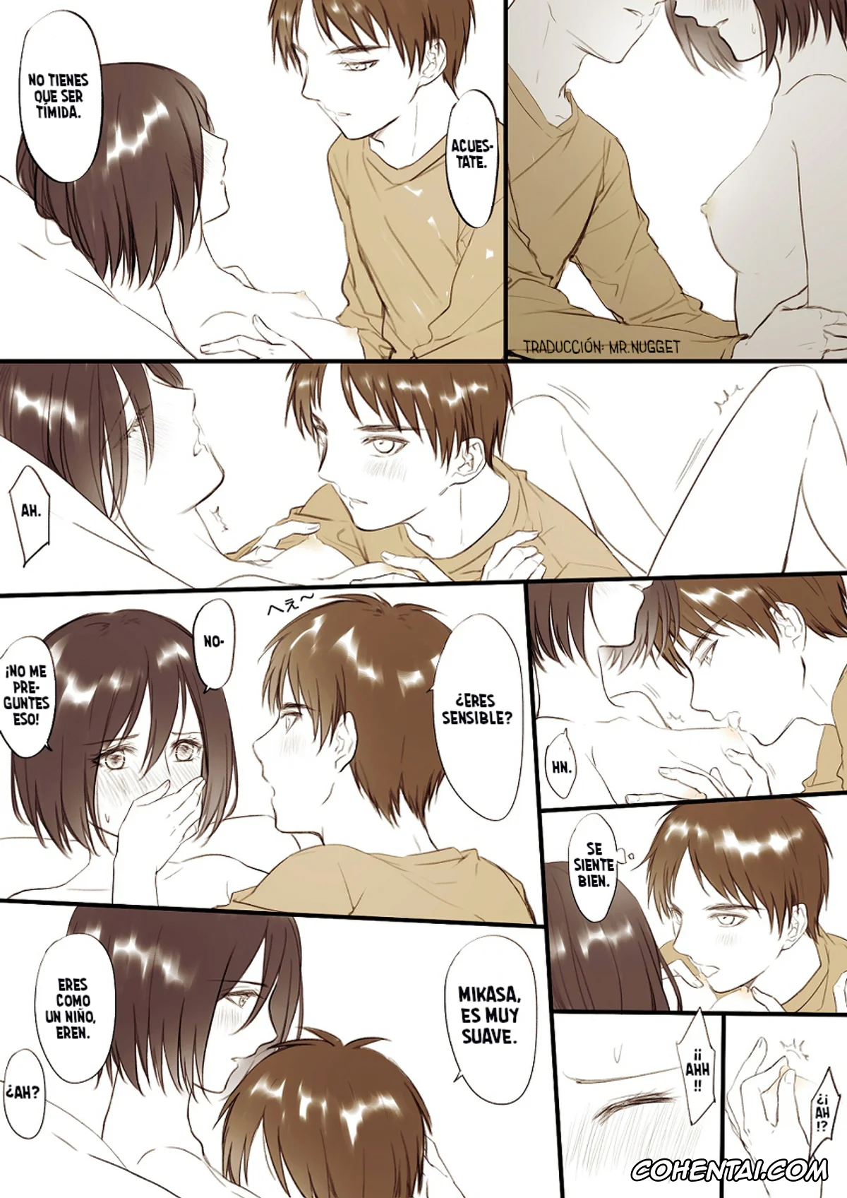 Shingeki No Kyojin | Attack On Titan porno, Eren Jaeger porno, Mikasa Ackerman porno, Gakuen Eremika Kanzenban (Shingeki no Kyojin), pagina 8