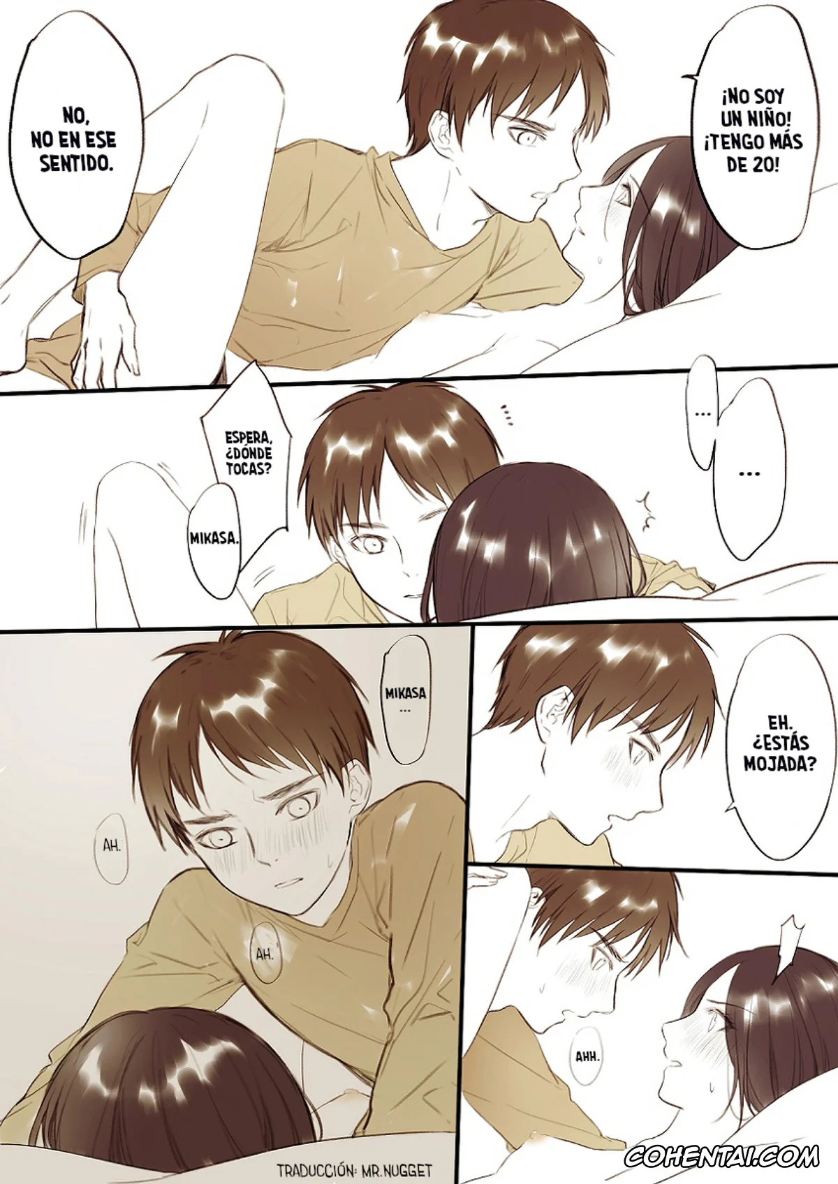 Shingeki No Kyojin | Attack On Titan hentai, Eren Jaeger hentai, Mikasa Ackerman hentai, Gakuen Eremika Kanzenban (Shingeki no Kyojin), pagina 9