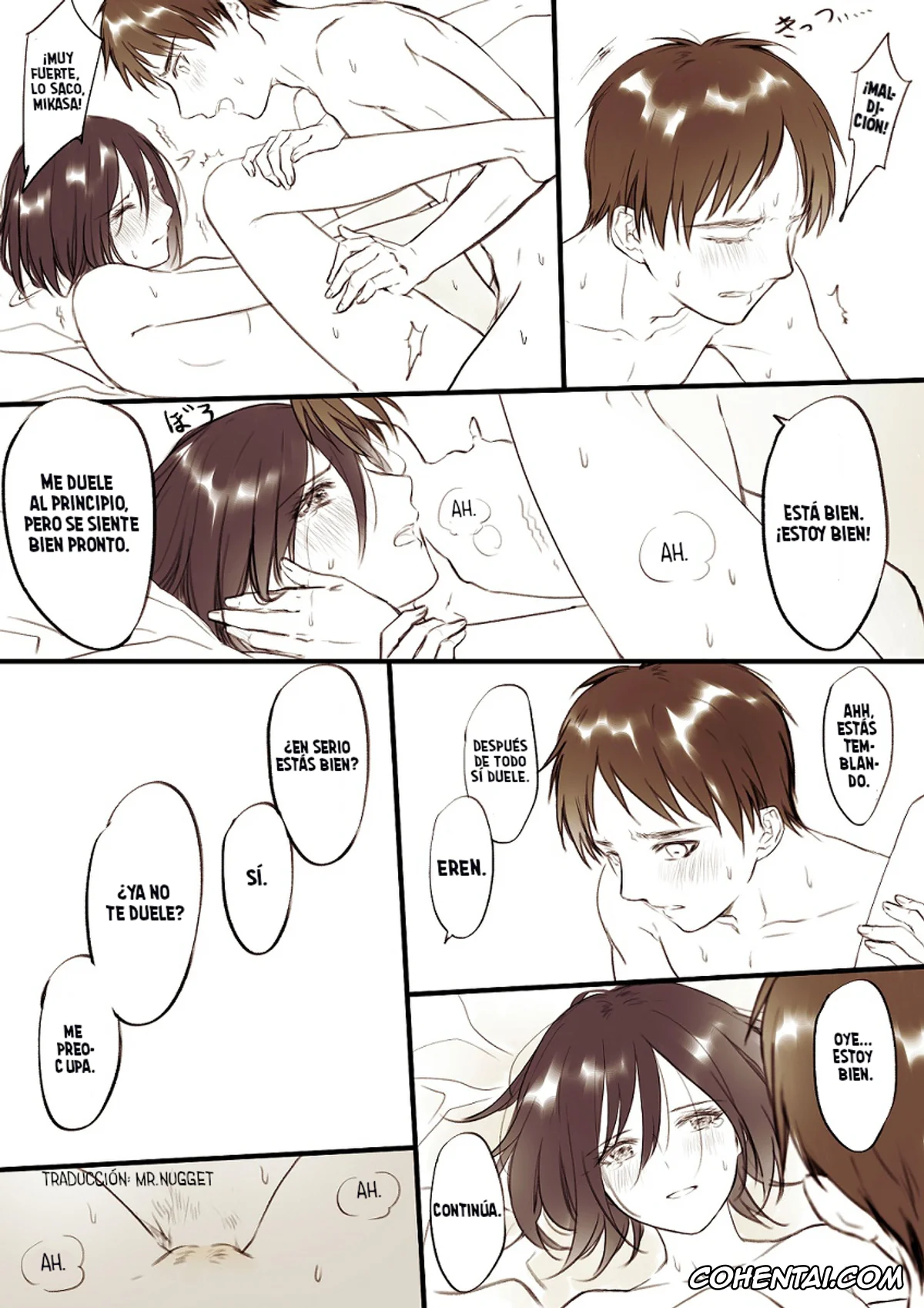 Shingeki No Kyojin | Attack On Titan xxx, Eren Jaeger xxx, Mikasa Ackerman xxx, Gakuen Eremika Kanzenban (Shingeki no Kyojin), pagina 13