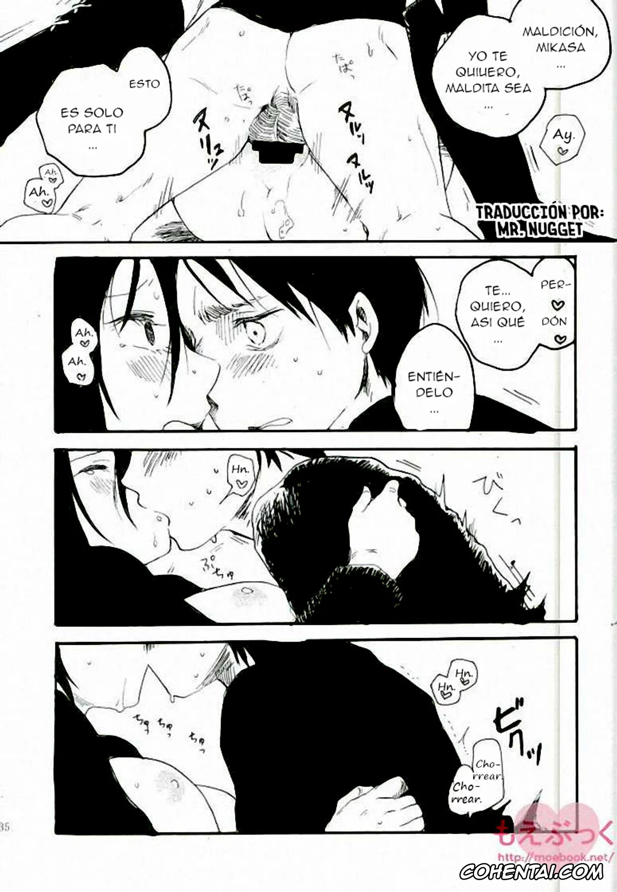 Shingeki No Kyojin | Attack On Titan xxx, Eren Jaeger xxx, Mikasa Ackerman xxx, Mikasa no kuse ni namaikida (Shingeki no Kyojin), pagina 34