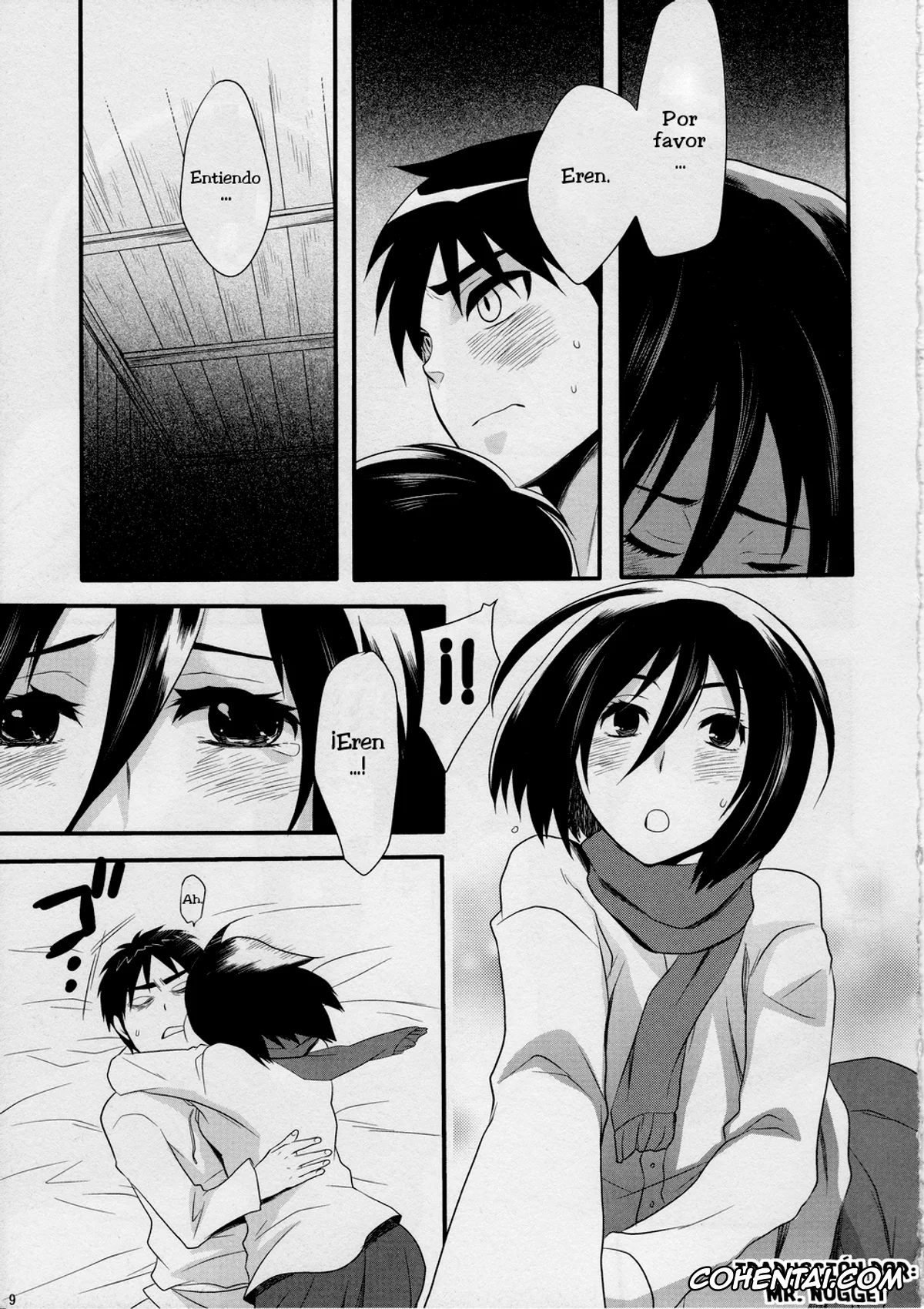 Shingeki No Kyojin | Attack On Titan hentai, Eren Jaeger hentai, Mikasa Ackerman hentai, Watashi no Eren (Shingeki no Kyojin), pagina 9