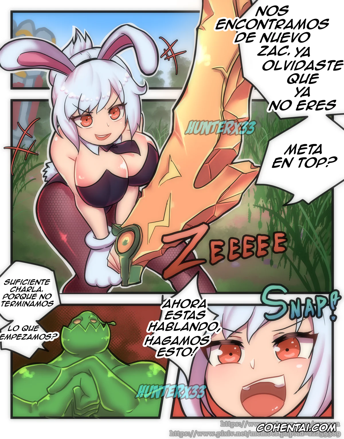 League of Legends porno, Riven porno, Zac porno, Rabbit Jelly (League of Legends), pagina 2