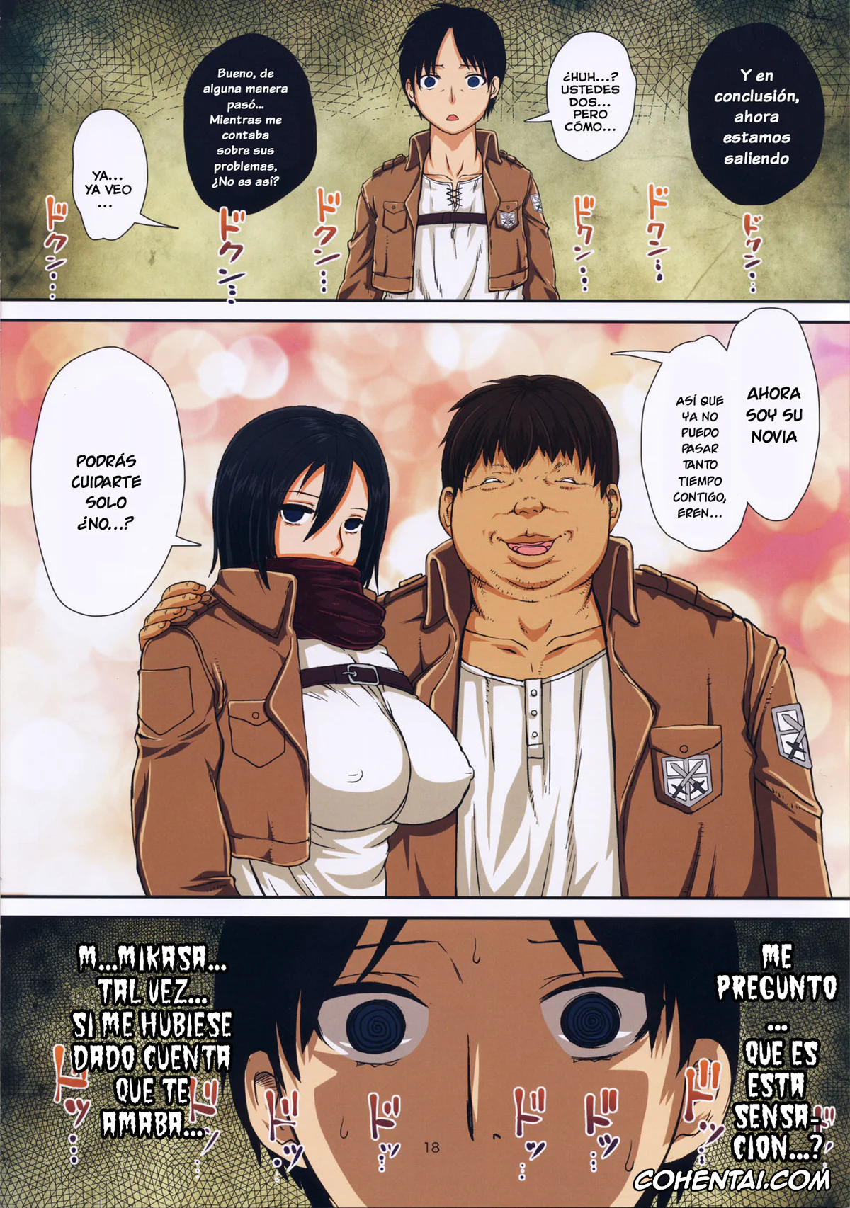 Shingeki No Kyojin | Attack On Titan hentai, Eren Jaeger hentai, Mikasa Ackerman hentai, Fukkin Joshi Mikasa Ackerman wa Taishuu ga Ki ni naru Otoshi goro. (Shingeki no Kyojin), pagina 18