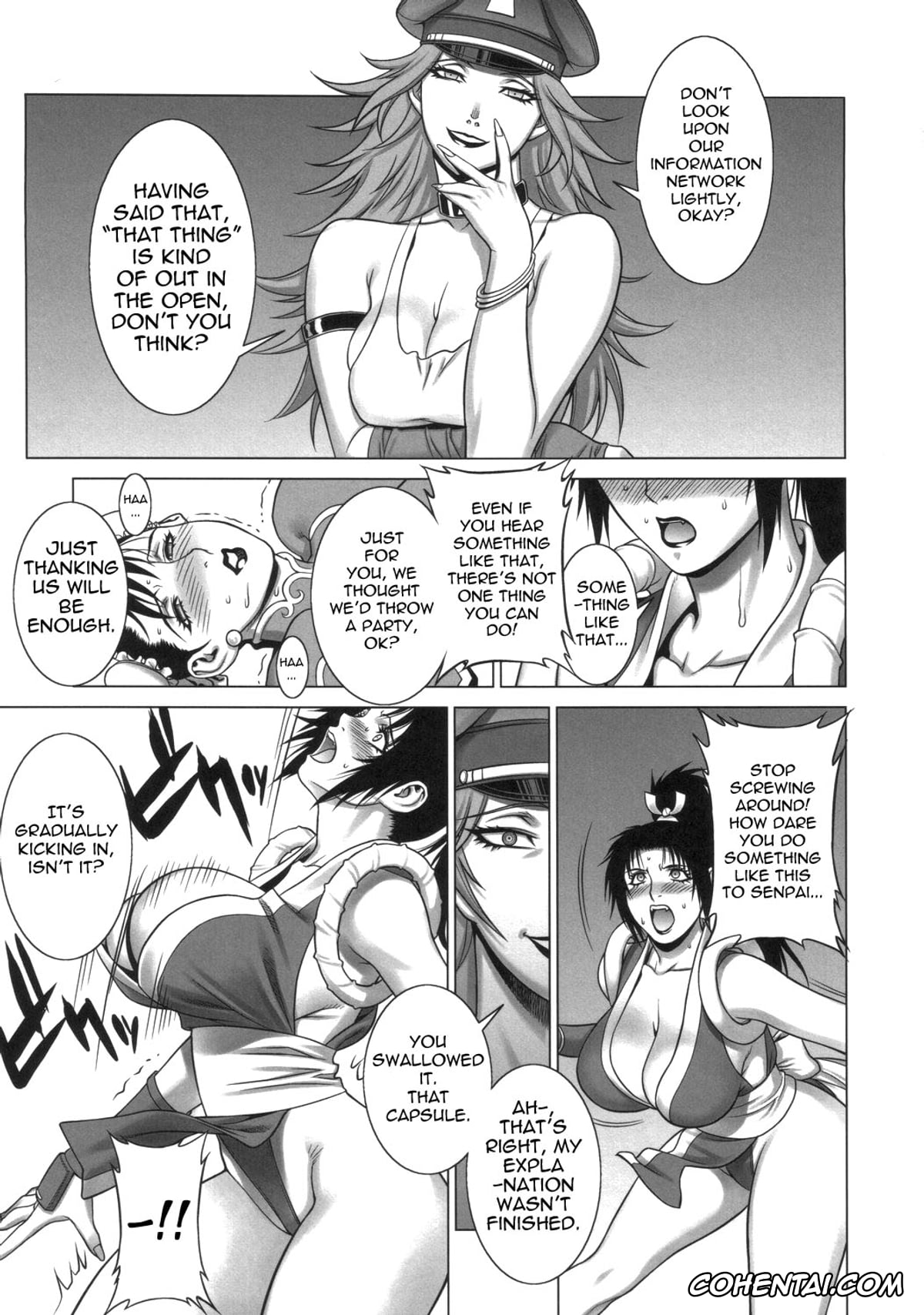 Street Fighter porno, King of Fighters porno, Chun-Li porno, Mai Shiranui porno, Poison porno, Kunoichi Jigokuhen R-31 (King of Fighters, Street Fighter), pagina 8