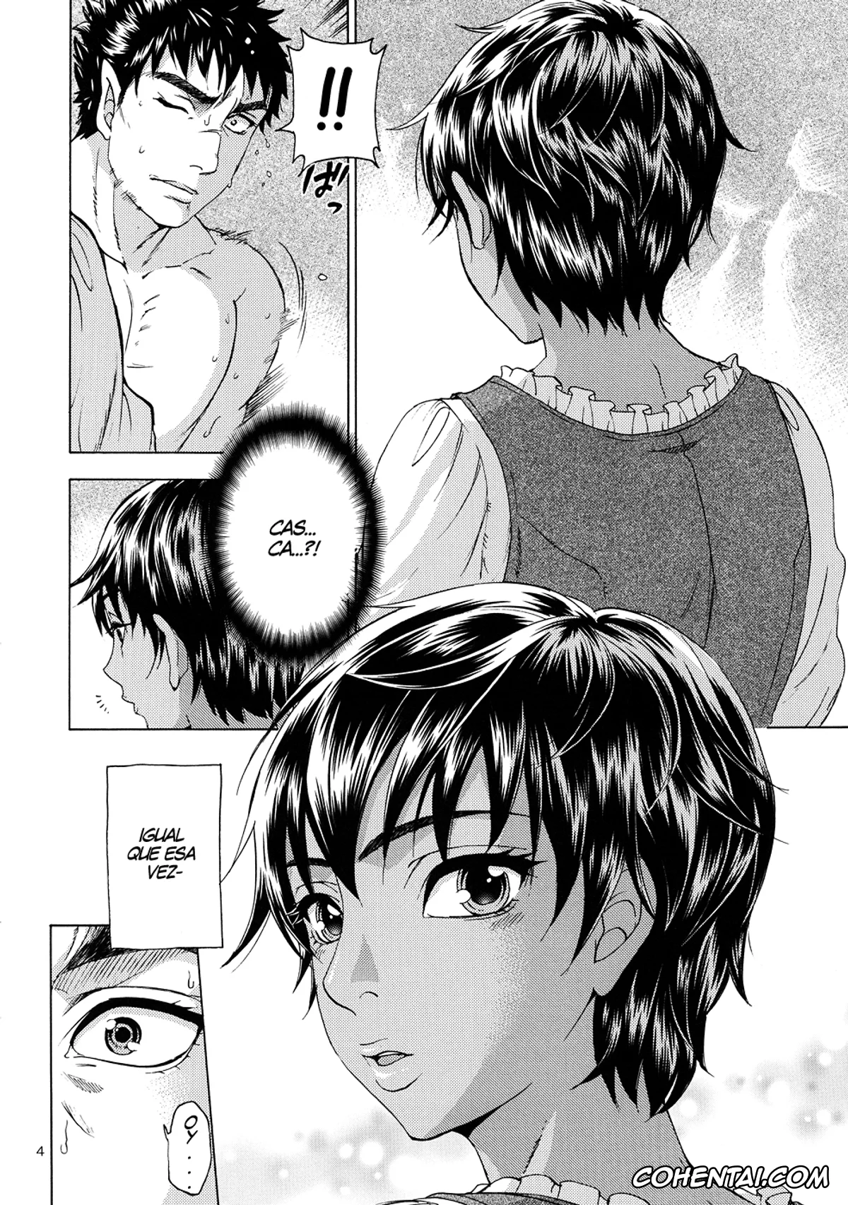 Berserk hentai, Casca hentai, Guts hentai, Akatsuki o Matte I (Berserk), pagina 3