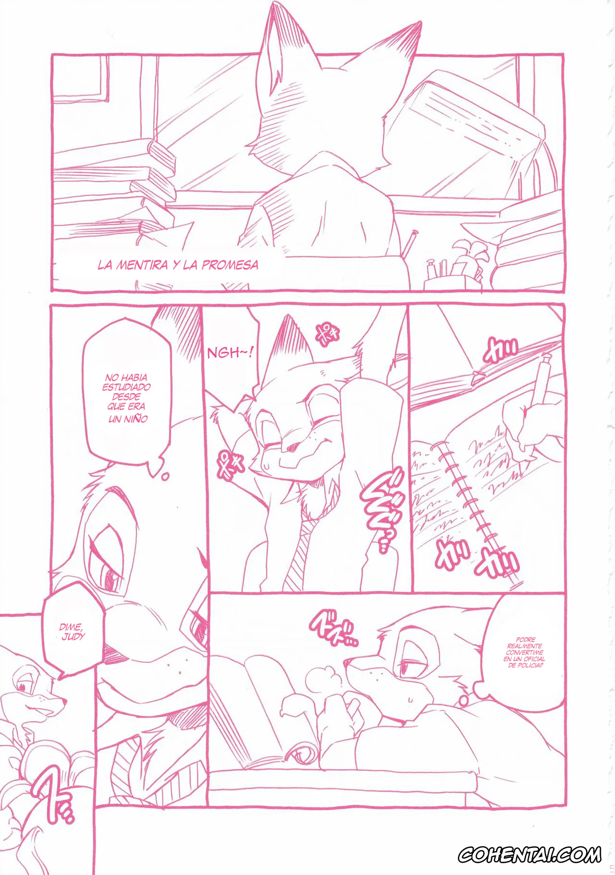 Zootopia hentai, Judy Hopps hentai, Nick Wilde hentai, Sagishi no Hatsukoi (Zootopia), pagina 3