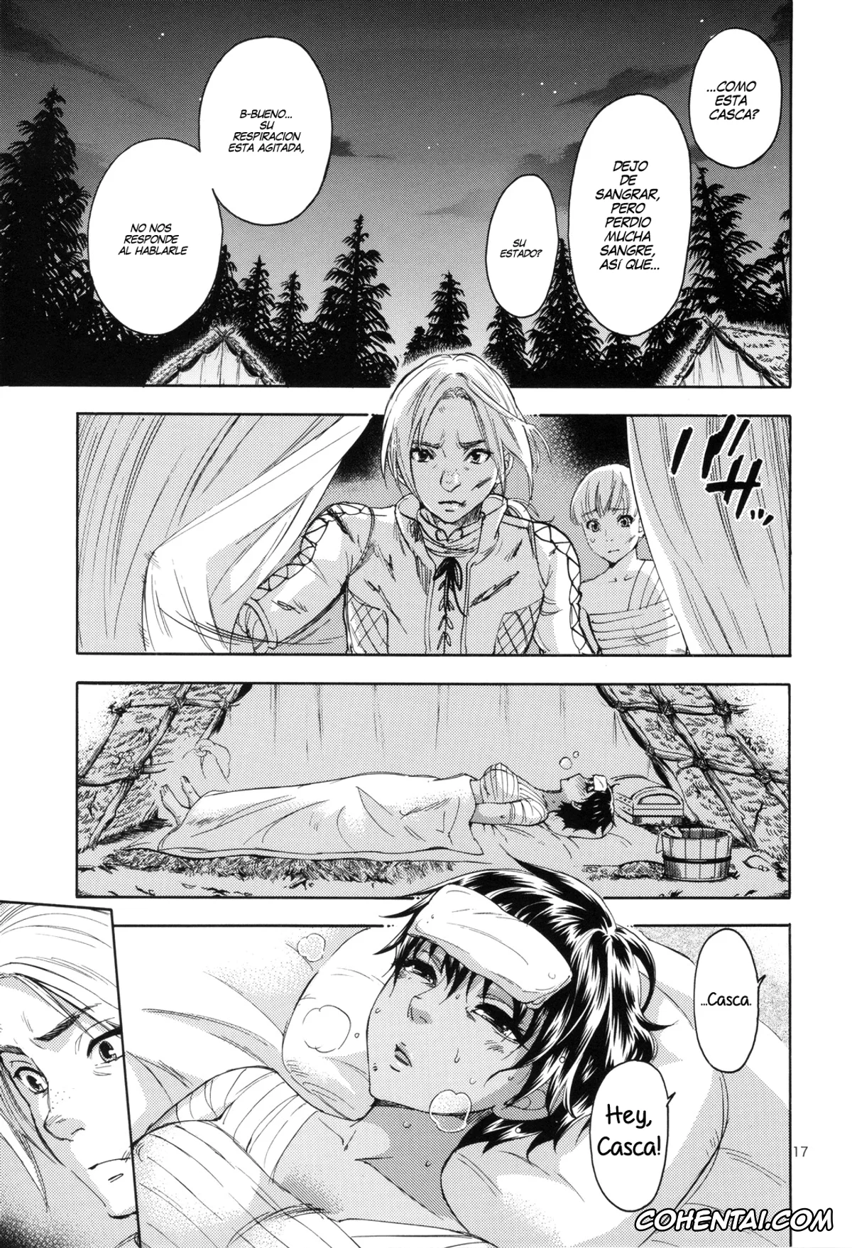 Berserk porno, Casca porno, Guts porno, Akatsuki o Matte II (Berserk), pagina 17