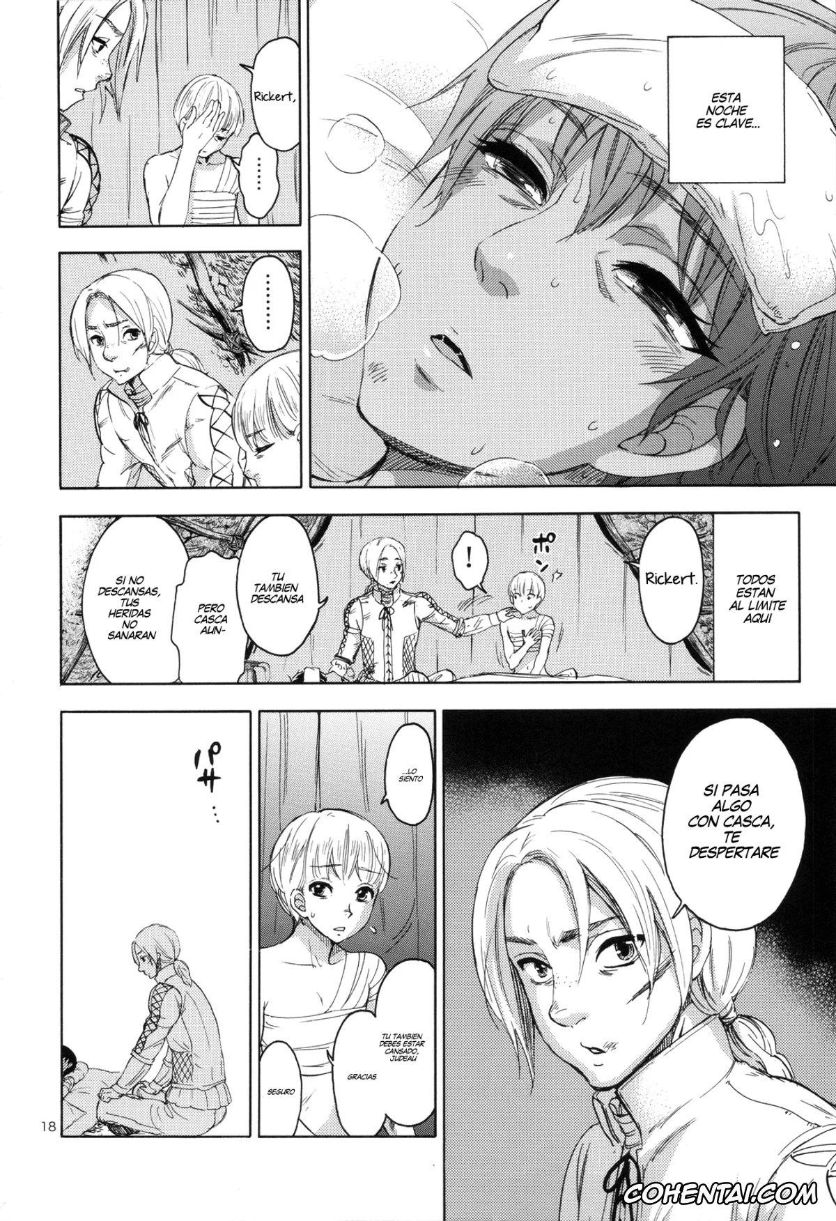 Berserk hentai, Casca hentai, Guts hentai, Akatsuki o Matte II (Berserk), pagina 18