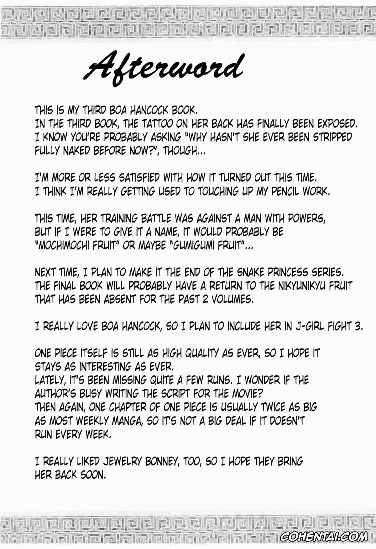 One Piece xxx, Boa Hancock xxx, Hebihime Bakuro (One Piece), pagina 61
