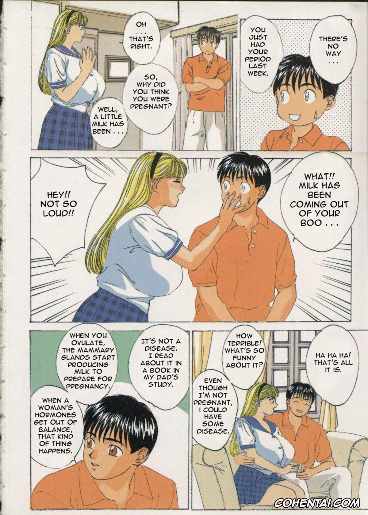Manga porno, Tankoubon porno, BLUE EYES Vol. 2, pagina 8