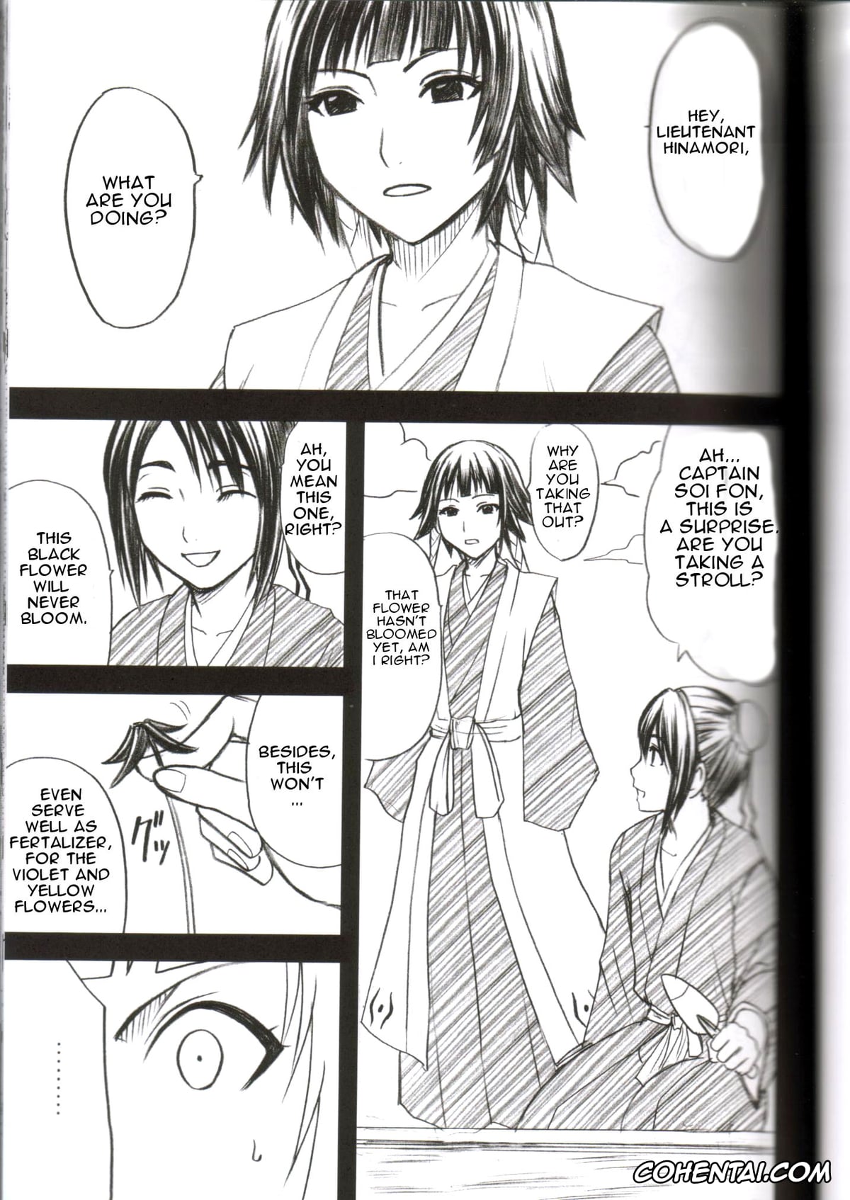 Bleach porno, Soi Fon porno, Yoruichi Shihoin porno, Kasshoku no Koibito (Bleach), pagina 2