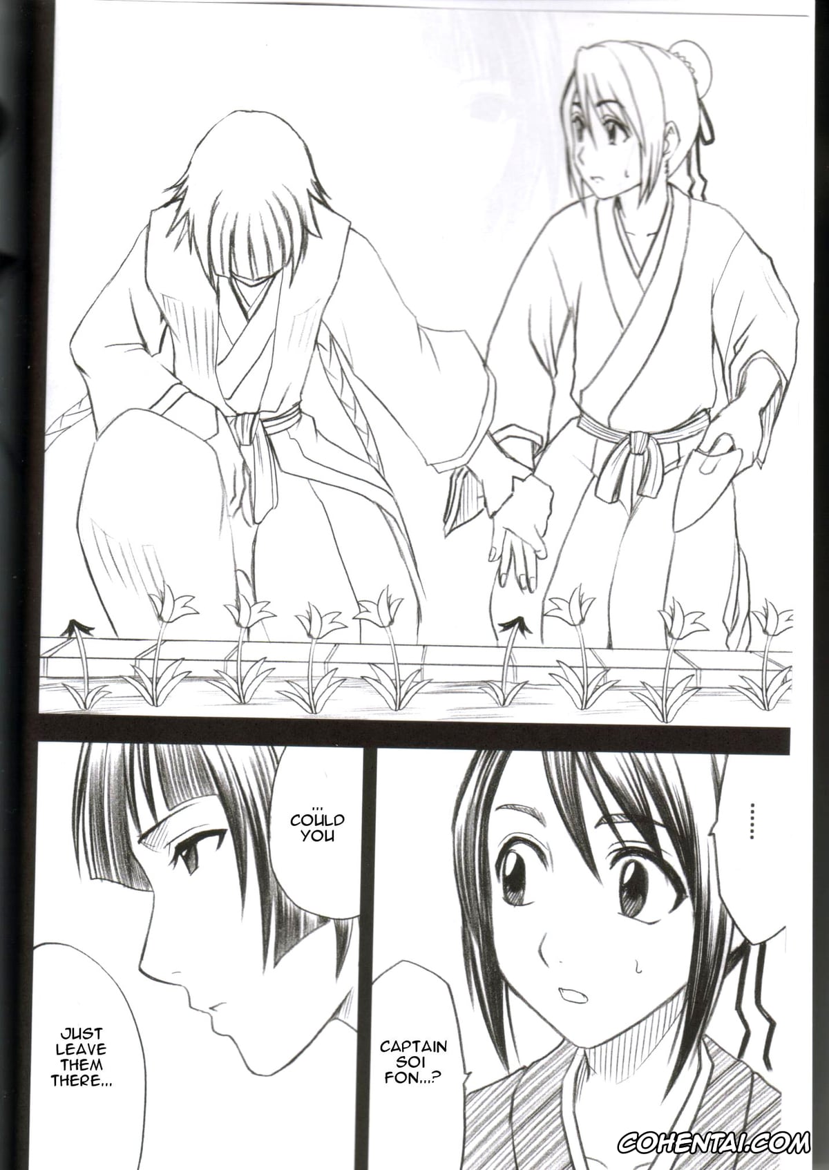 Bleach hentai, Soi Fon hentai, Yoruichi Shihoin hentai, Kasshoku no Koibito (Bleach), pagina 3