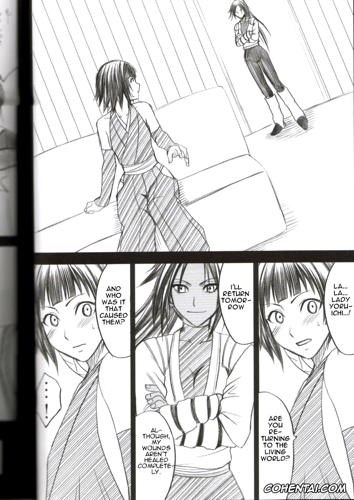 Bleach hentai, Soi Fon hentai, Yoruichi Shihoin hentai, Kasshoku no Koibito (Bleach), pagina 9