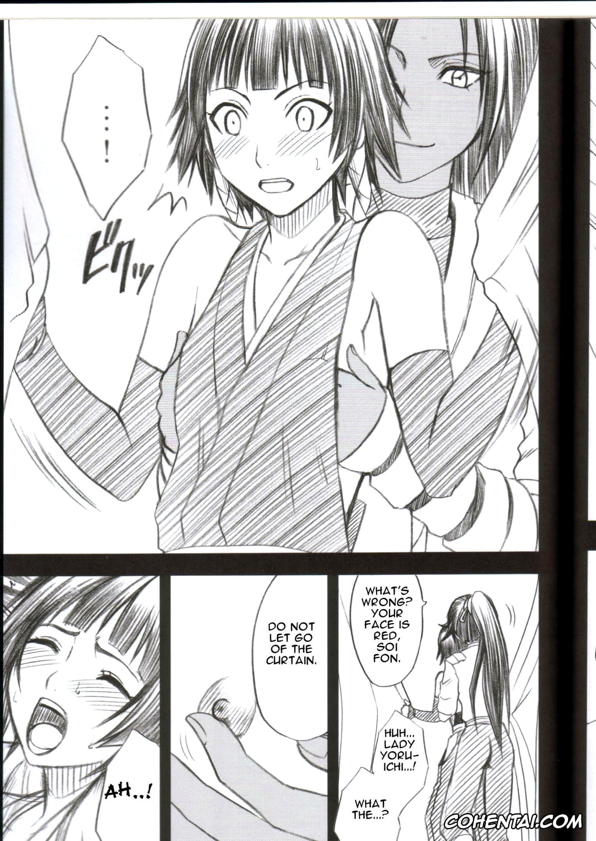 Bleach hentai, Soi Fon hentai, Yoruichi Shihoin hentai, Kasshoku no Koibito (Bleach), pagina 12