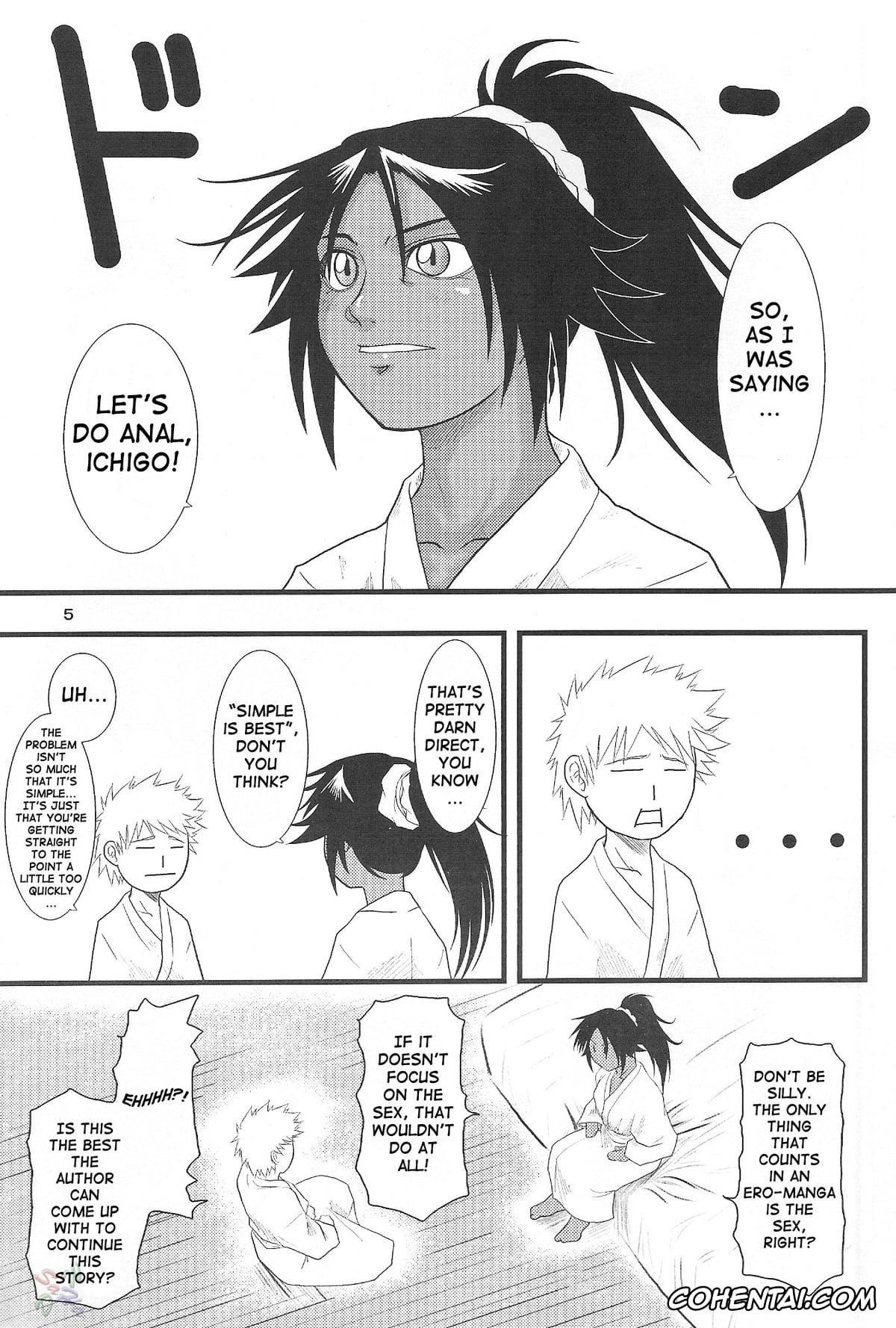 Bleach xxx, Ichigo Kurosaki xxx, Yoruichi Shihoin xxx, Yoruichi Nyan no Hon 3 (Bleach), pagina 4