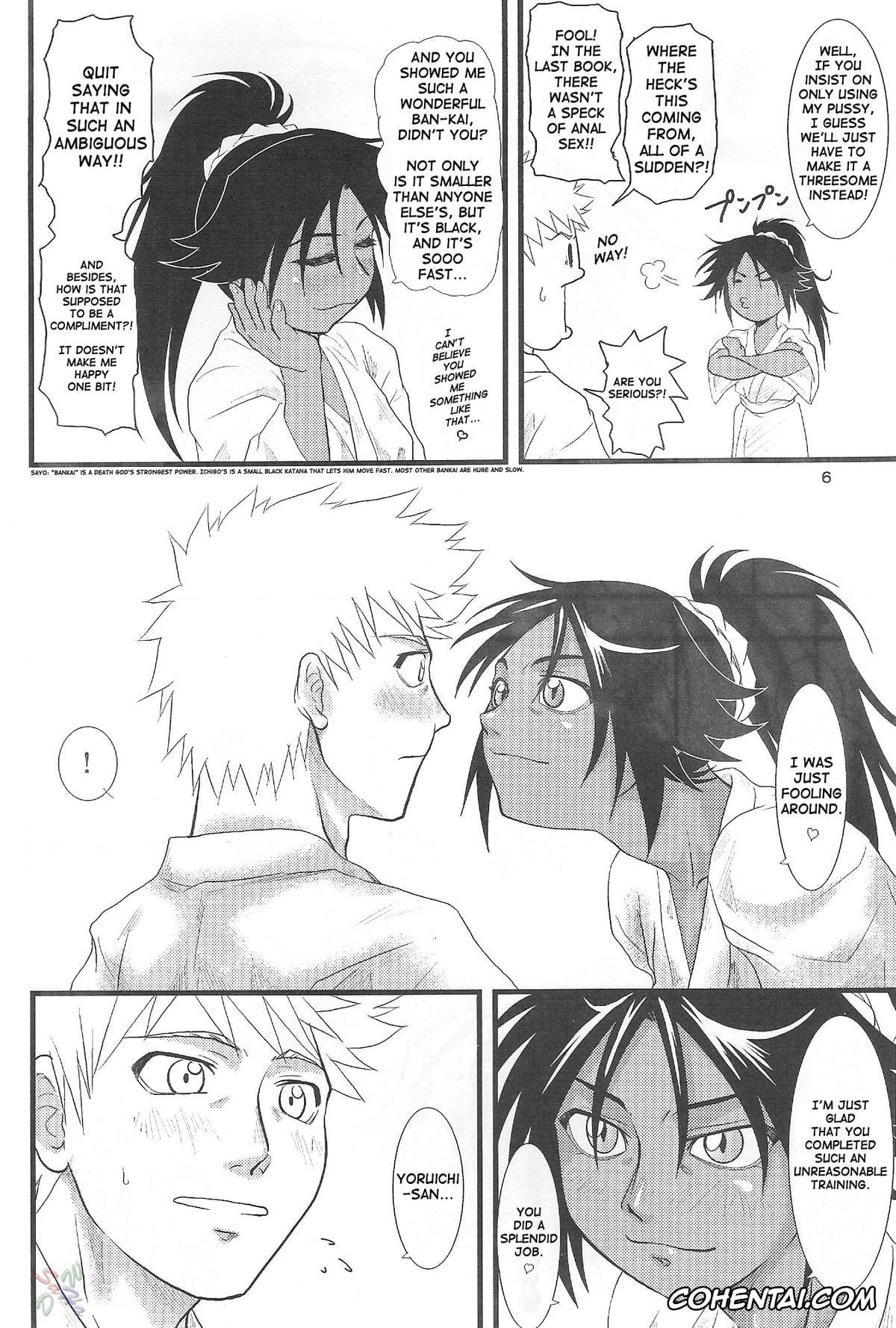 Bleach porno, Ichigo Kurosaki porno, Yoruichi Shihoin porno, Yoruichi Nyan no Hon 3 (Bleach), pagina 5