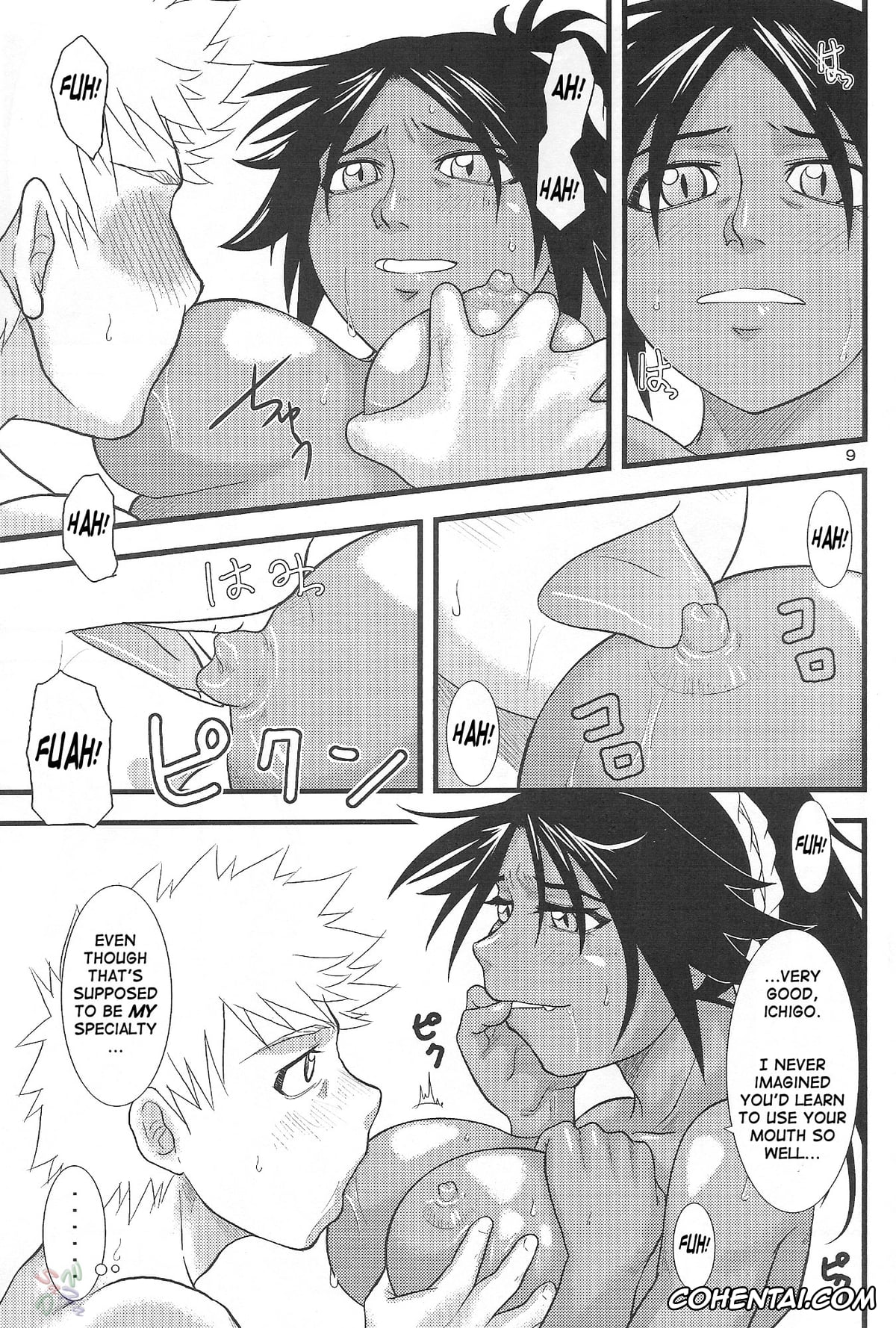 Bleach porno, Ichigo Kurosaki porno, Yoruichi Shihoin porno, Yoruichi Nyan no Hon 3 (Bleach), pagina 8