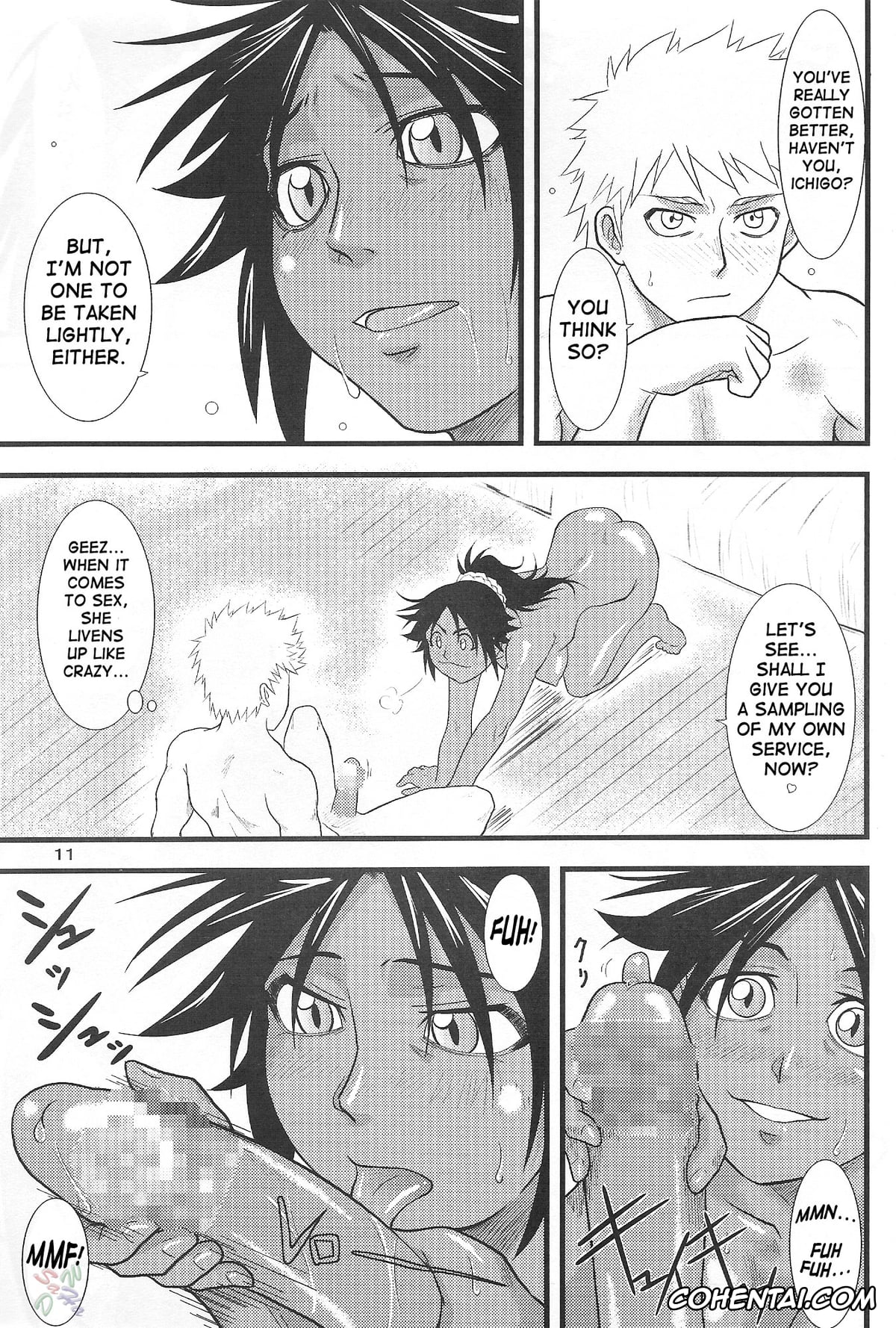 Bleach xxx, Ichigo Kurosaki xxx, Yoruichi Shihoin xxx, Yoruichi Nyan no Hon 3 (Bleach), pagina 10