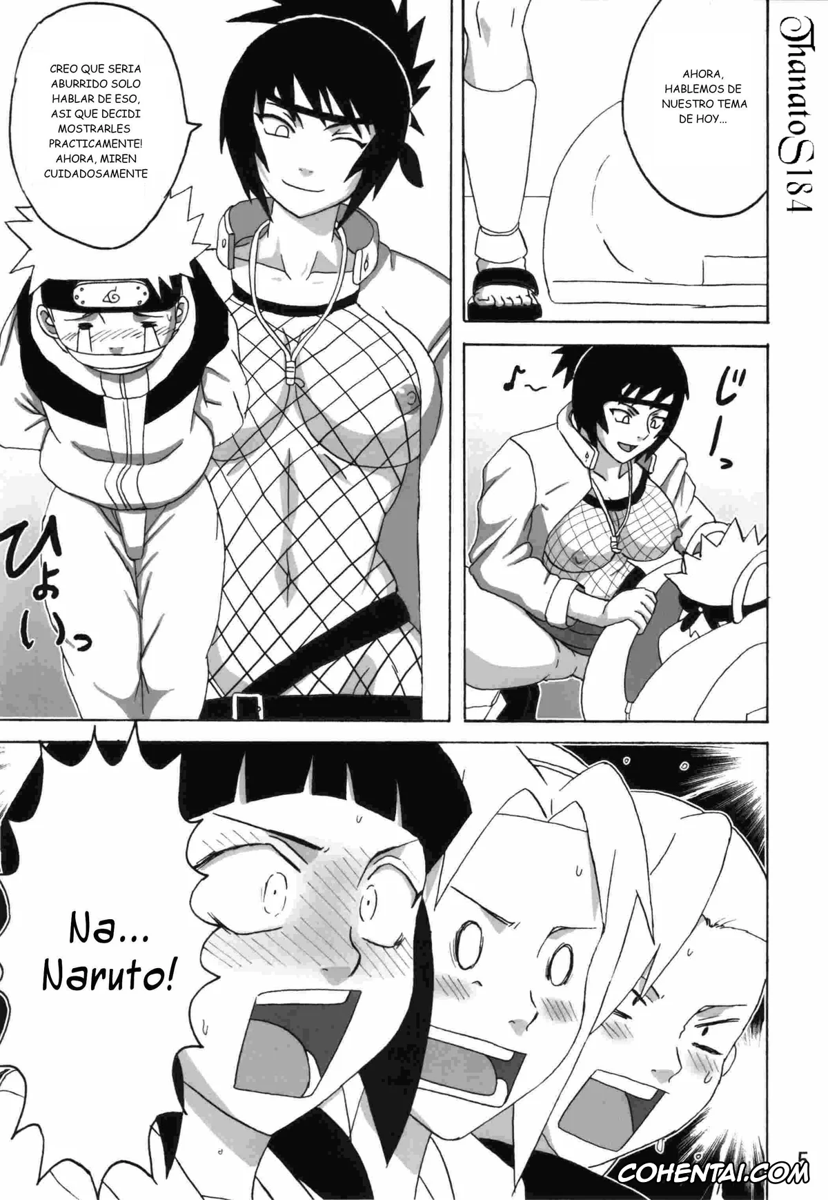 NARUTO hentai, Anko Mitarashi hentai, Naruto Uzumaki hentai, Tsunade hentai, Sekai Ichi Uke Tai Anko no Jugyou (Naruto), pagina 6