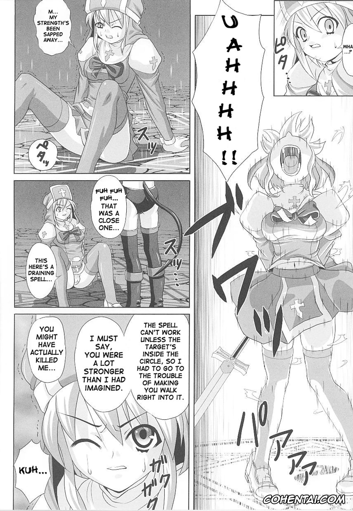 Original xxx, Hama Otome Exorcister (Tatakau Heroine Ryoujoku Anthology Toukiryoujoku 20), pagina 4