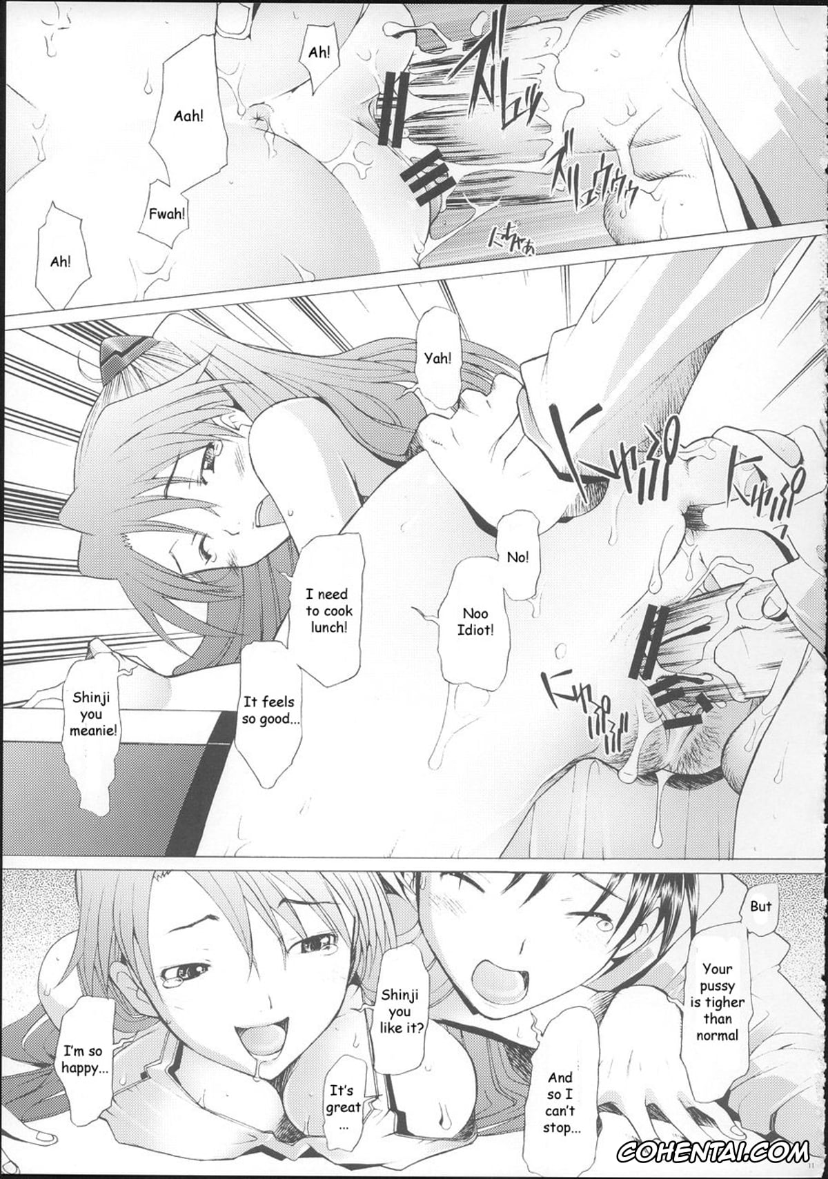Neon Genesis Evangelion porno, Asuka Langley Soryu porno, Shinji Ikari porno, More!2 (Neon Genesis Evangelion), pagina 11