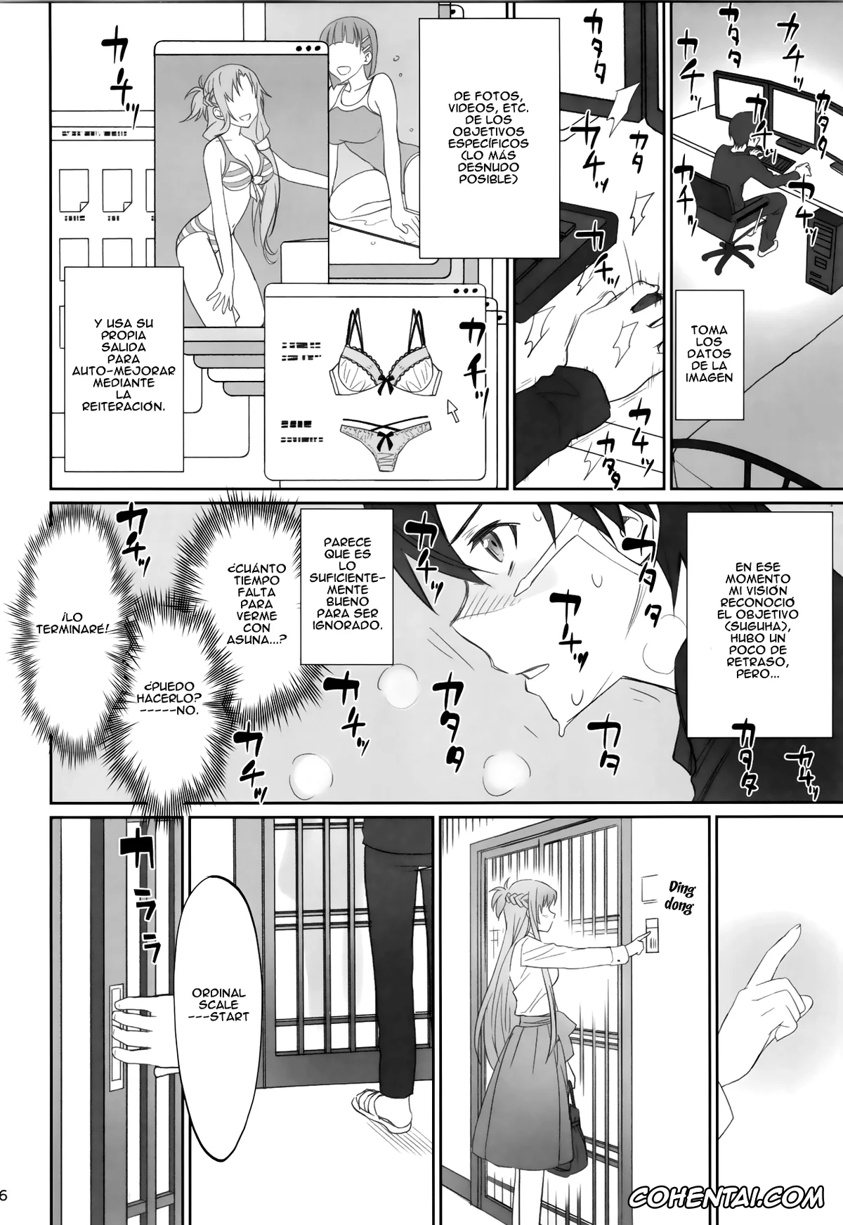 Sword Art Online hentai, Asuna Yuuki hentai, Kazuto Kirigaya | Kirito hentai, Suguha Kirigaya hentai, Voyeuristic Disorder (Sword Art Online), pagina 6