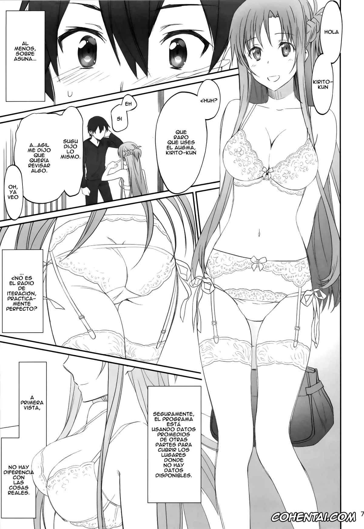 Sword Art Online xxx, Asuna Yuuki xxx, Kazuto Kirigaya | Kirito xxx, Suguha Kirigaya xxx, Voyeuristic Disorder (Sword Art Online), pagina 7
