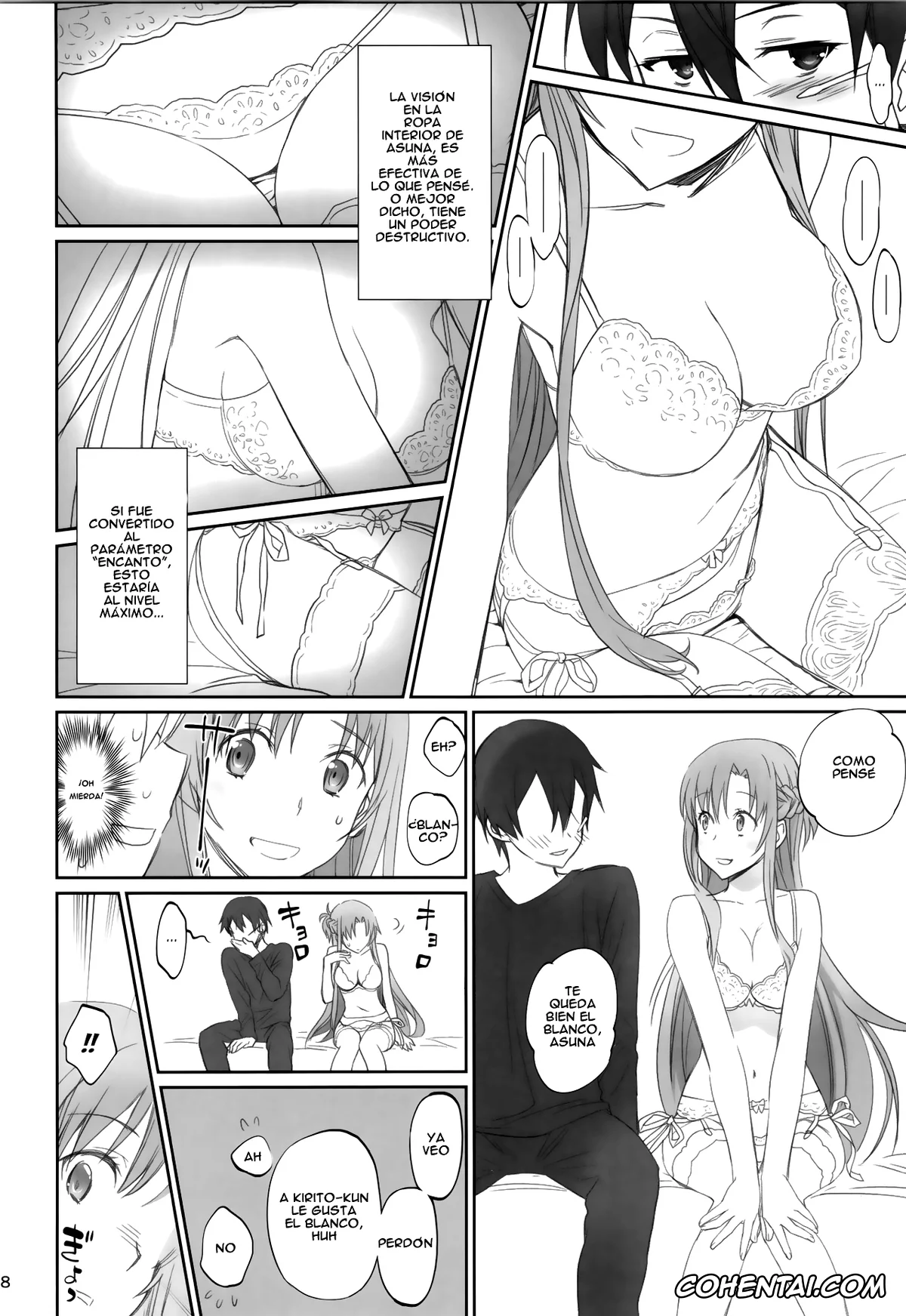 Sword Art Online porno, Asuna Yuuki porno, Kazuto Kirigaya | Kirito porno, Suguha Kirigaya porno, Voyeuristic Disorder (Sword Art Online), pagina 8