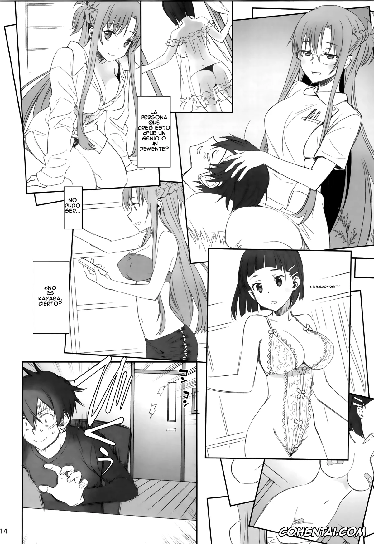 Sword Art Online porno, Asuna Yuuki porno, Kazuto Kirigaya | Kirito porno, Suguha Kirigaya porno, Voyeuristic Disorder (Sword Art Online), pagina 14