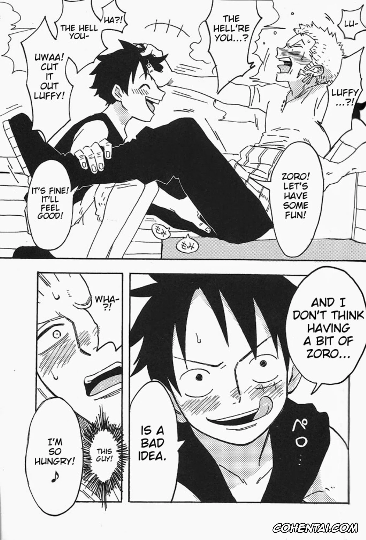 One Piece hentai, Monkey D. Luffy hentai, Roronoa Zoro hentai, Hamu. (One Piece), pagina 6