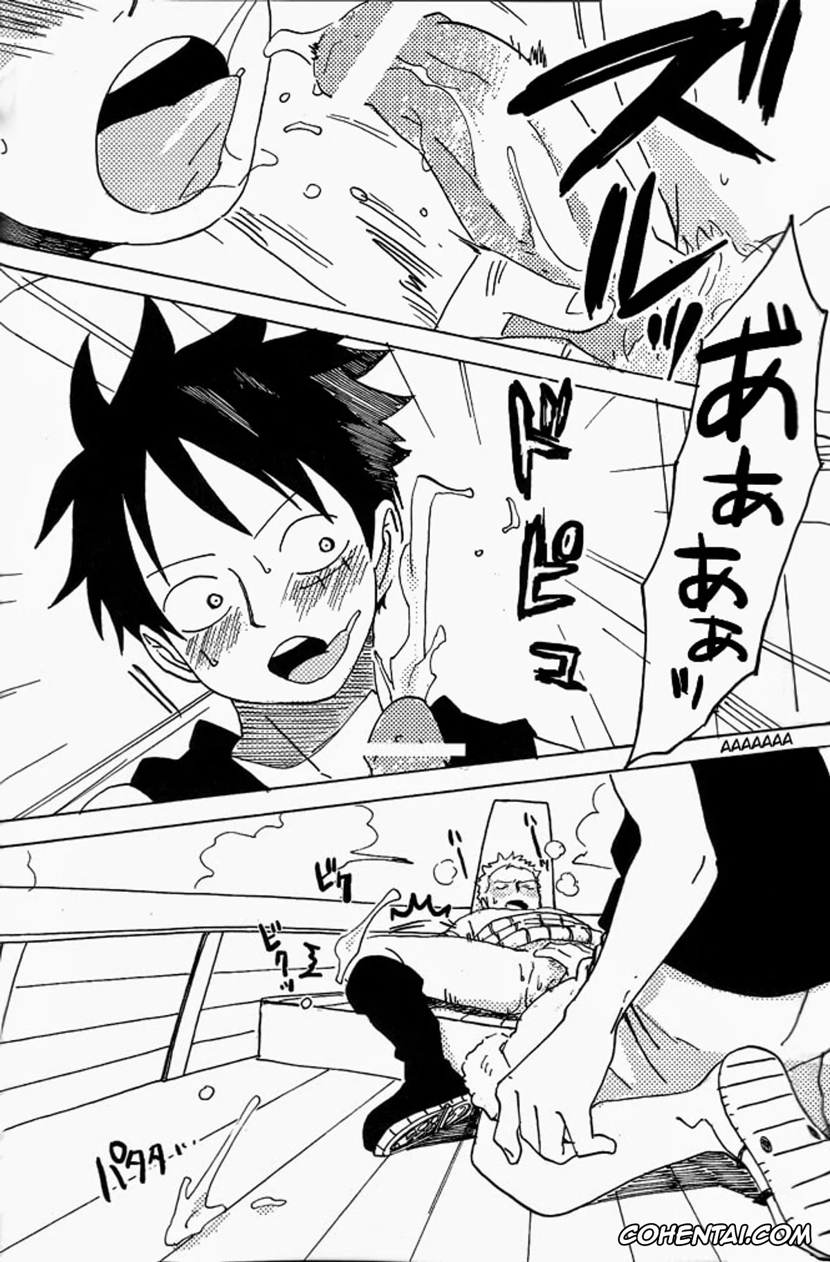One Piece hentai, Monkey D. Luffy hentai, Roronoa Zoro hentai, Hamu. (One Piece), pagina 15
