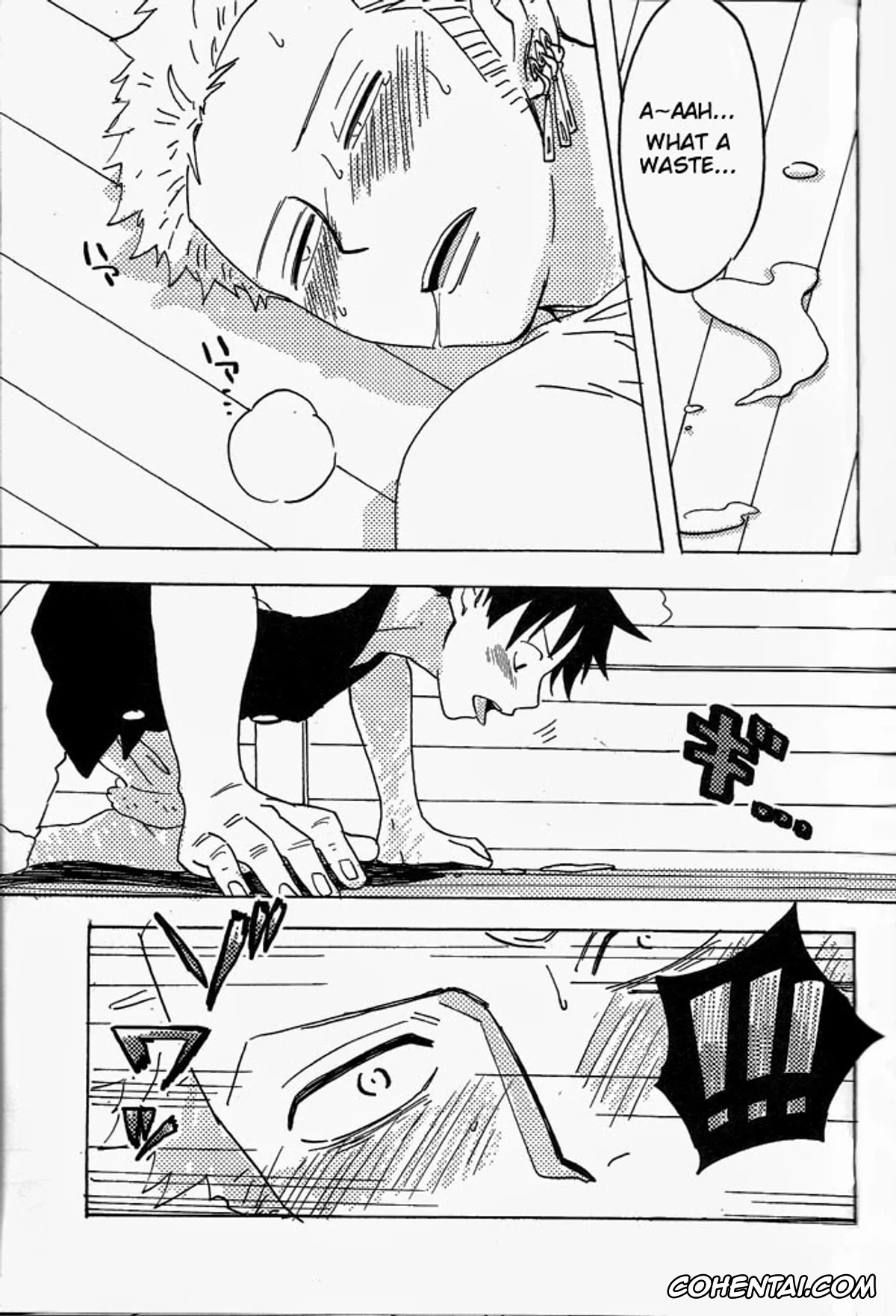 One Piece xxx, Monkey D. Luffy xxx, Roronoa Zoro xxx, Hamu. (One Piece), pagina 16