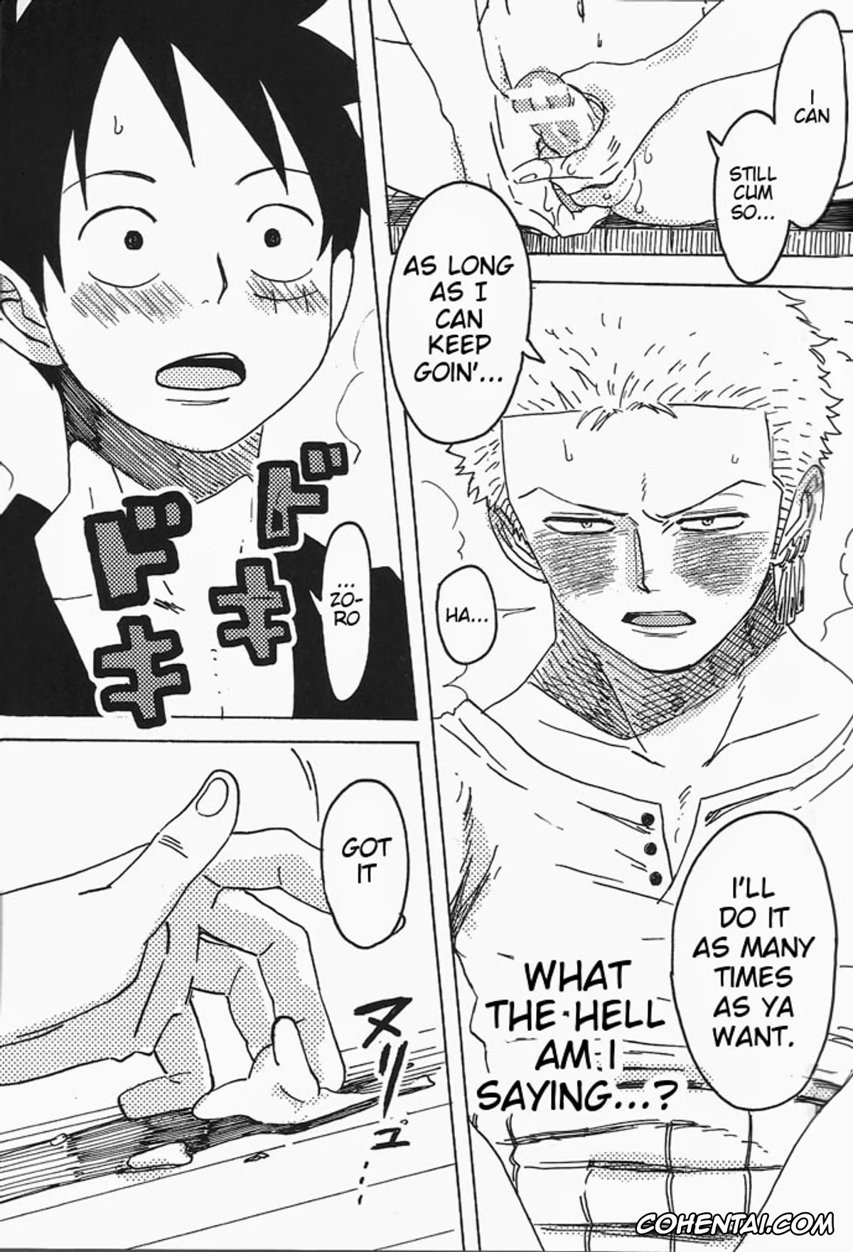 One Piece hentai, Monkey D. Luffy hentai, Roronoa Zoro hentai, Hamu. (One Piece), pagina 18