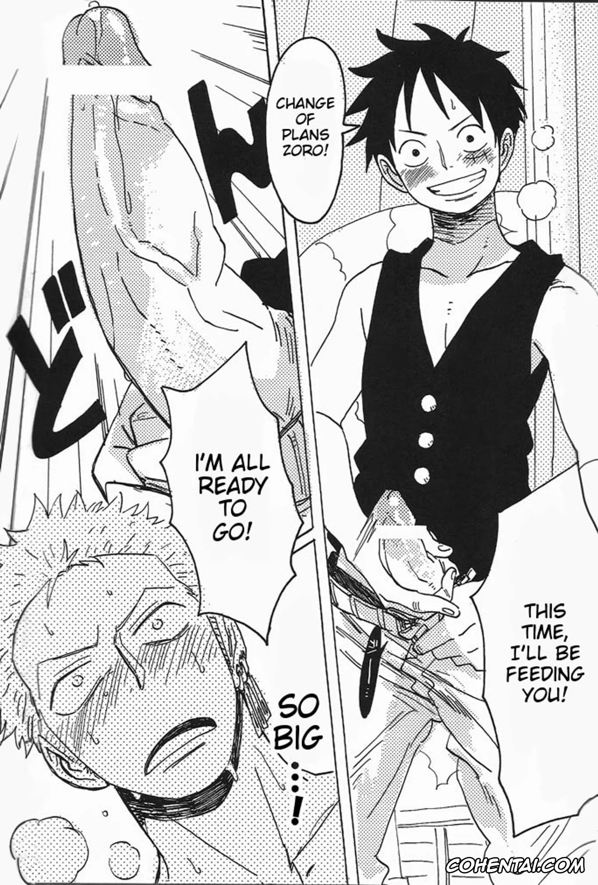 One Piece porno, Monkey D. Luffy porno, Roronoa Zoro porno, Hamu. (One Piece), pagina 20